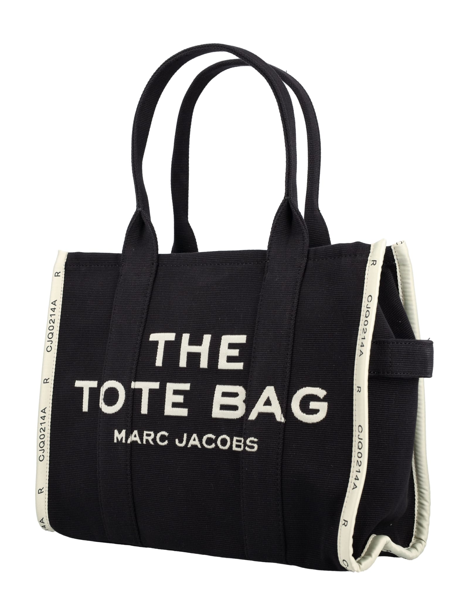 Shop Marc Jacobs The Jacquard Large Tote Bag In Black