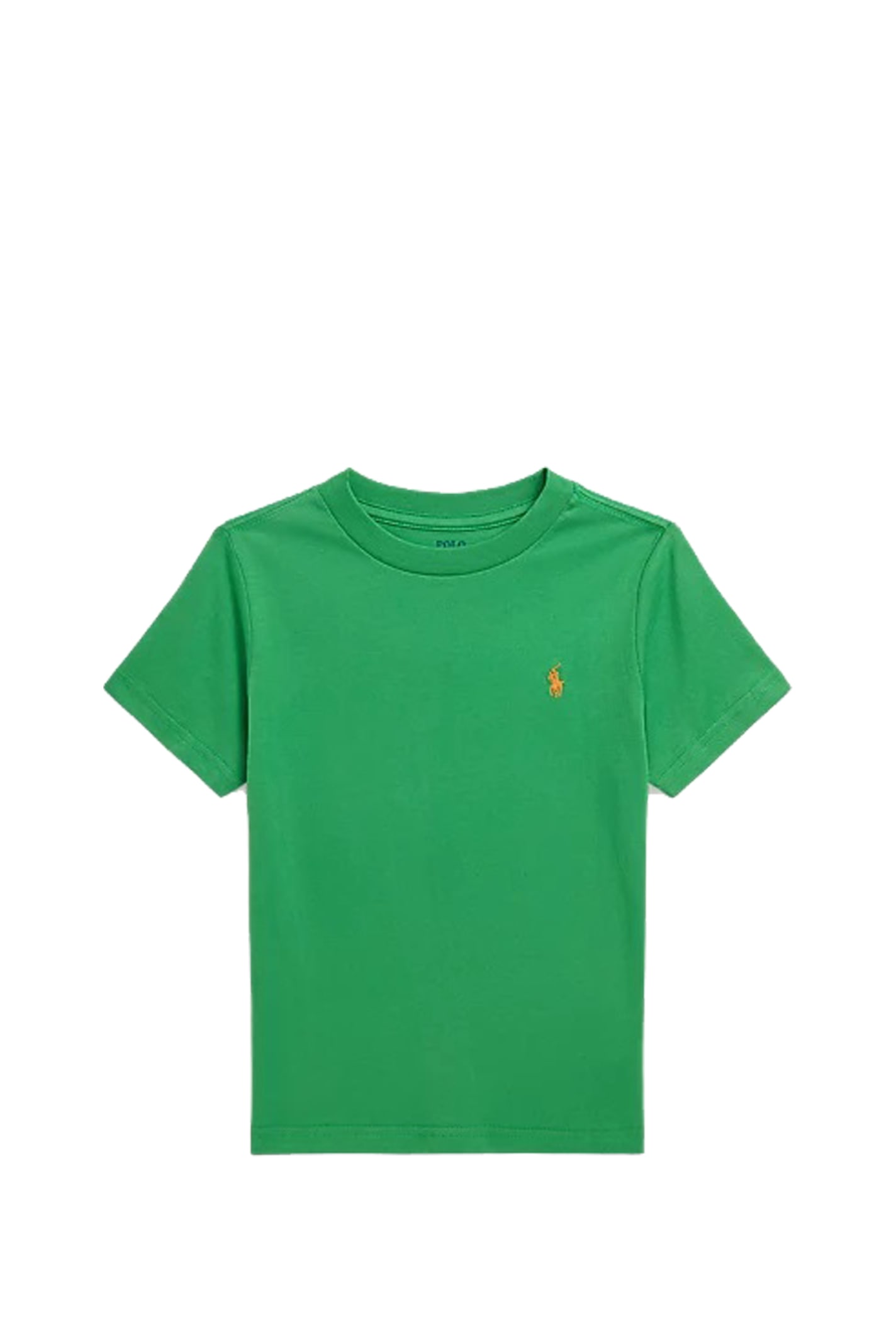 Shop Ralph Lauren Crew Neck T-shirt In Cotton Jersey In Green