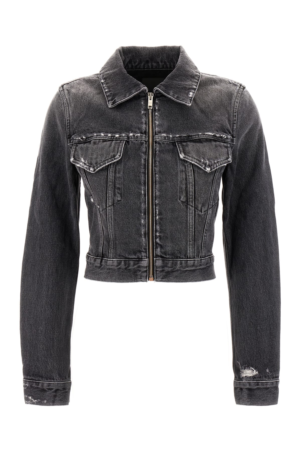 Shop Givenchy Slate Denim Jacket In 001