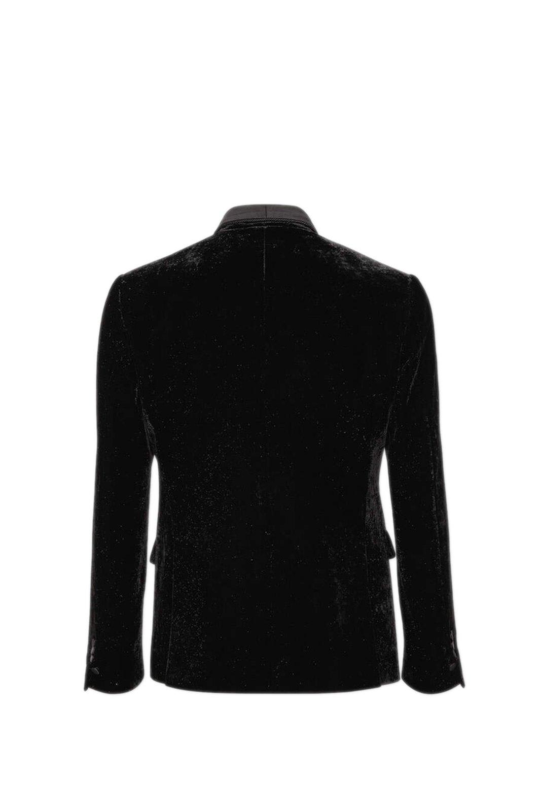 Shop Dsquared2 Single-breasted Velvet Tuxedo In Black