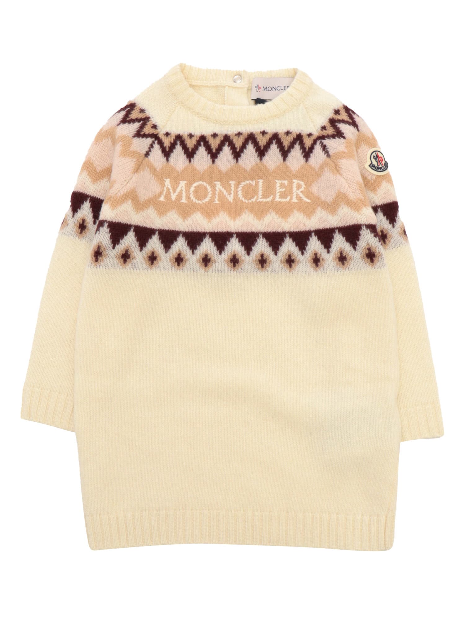 Moncler Dress In Beige