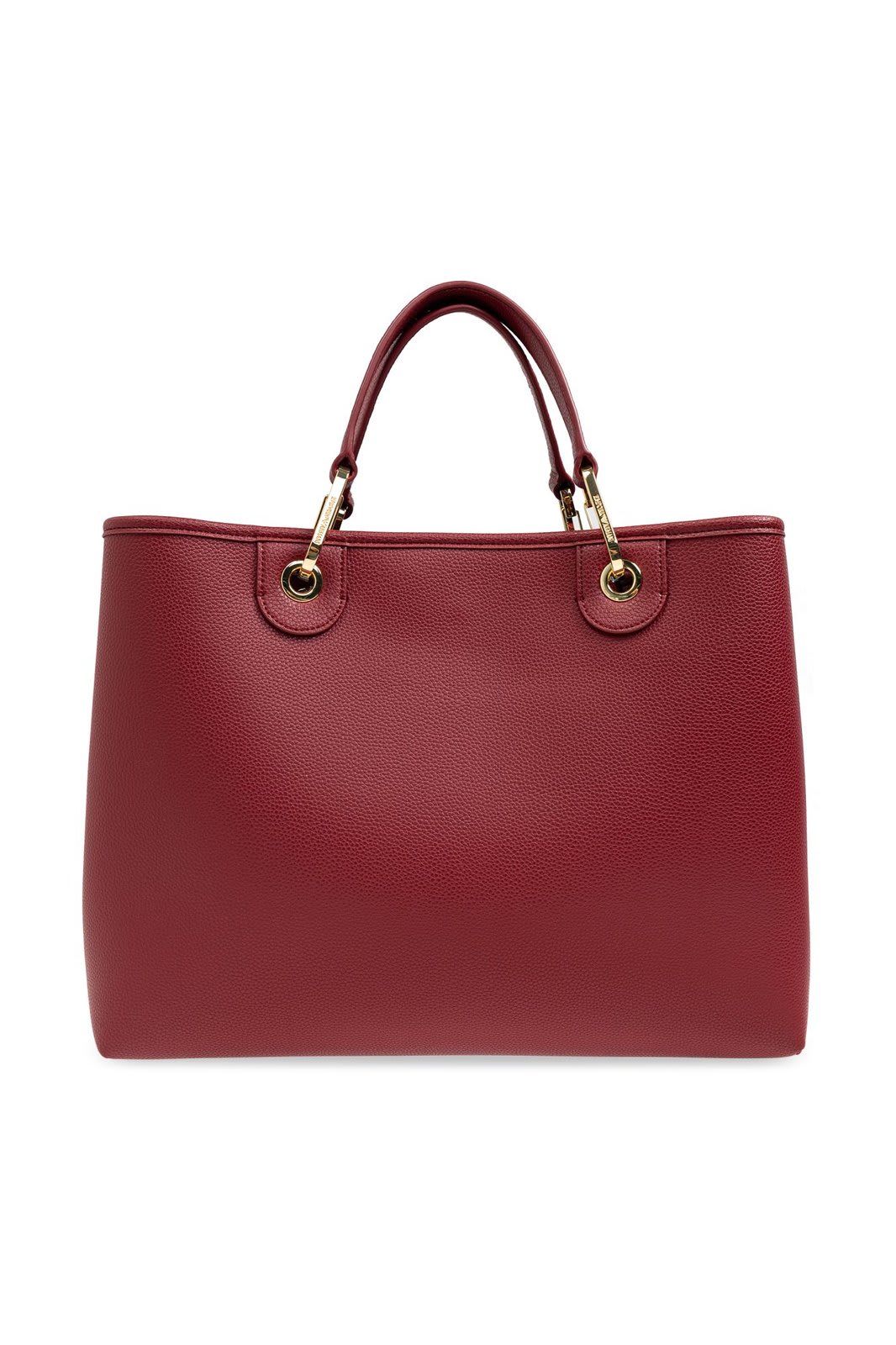 Shop Emporio Armani Bag Type Shopper In Burgundy