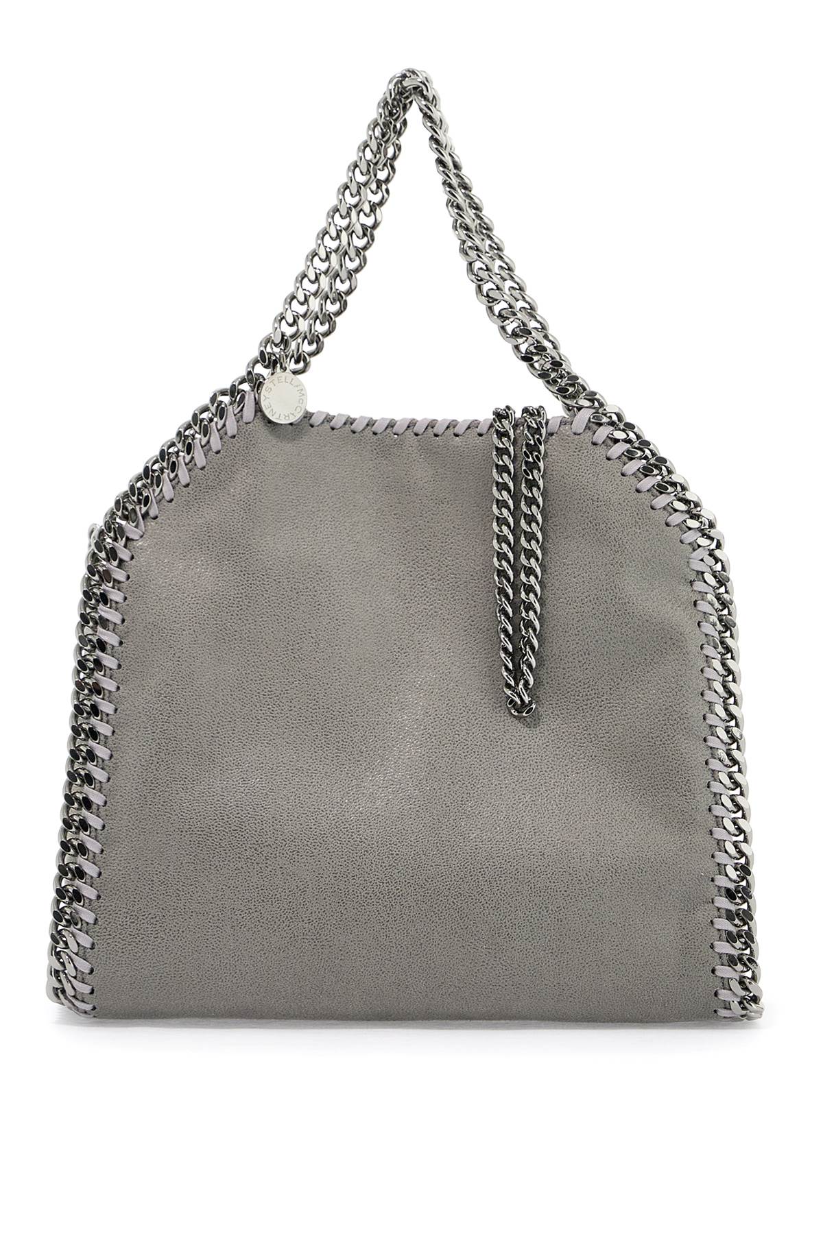 Shop Stella Mccartney Falabella Mini Tote Bag In Light Grey (grey)