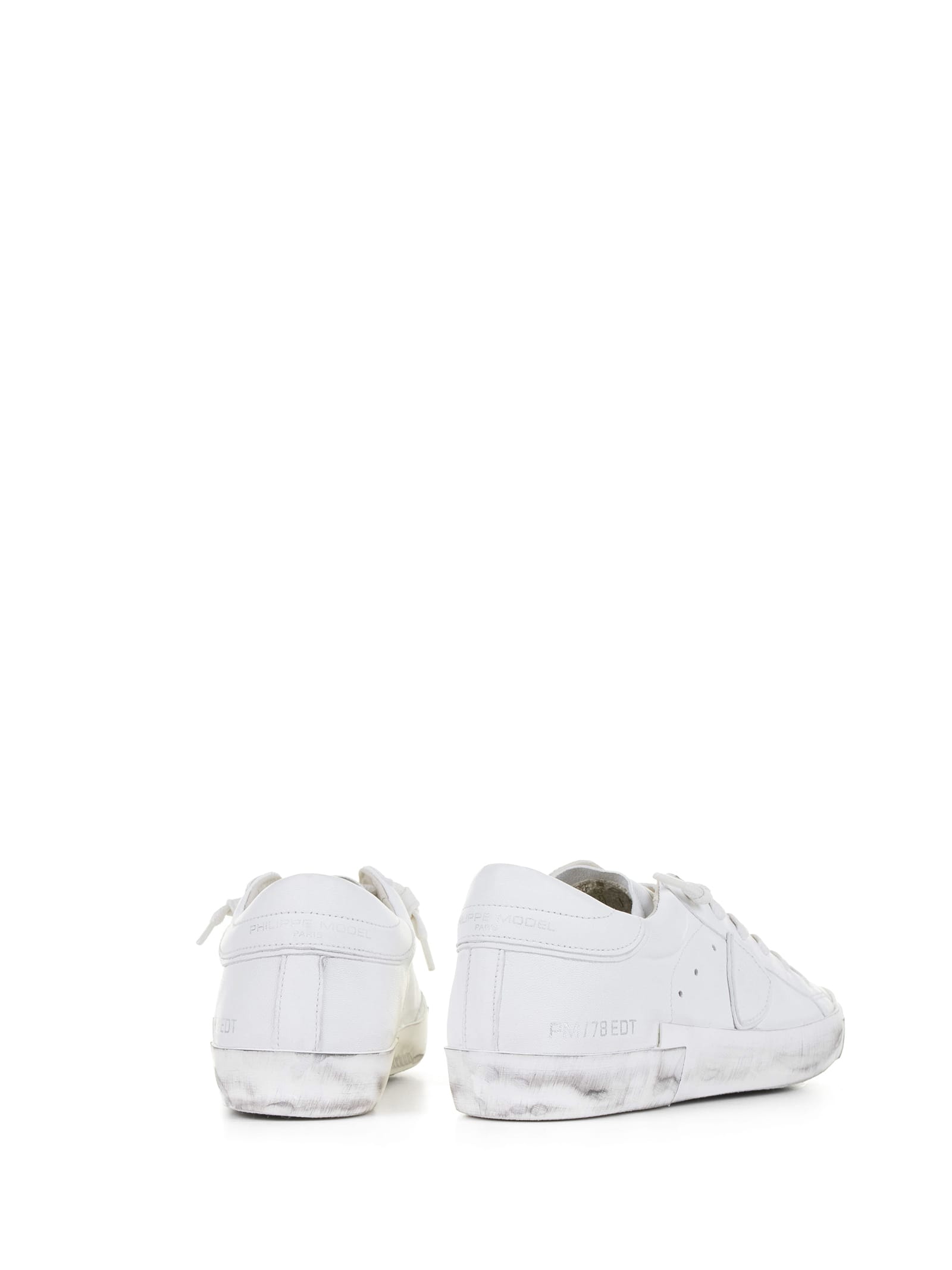 Shop Philippe Model Sneakers In Blanc