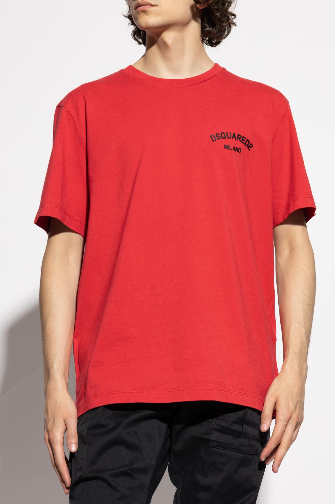 Dsquared2 Logo-print T-shirt In Red