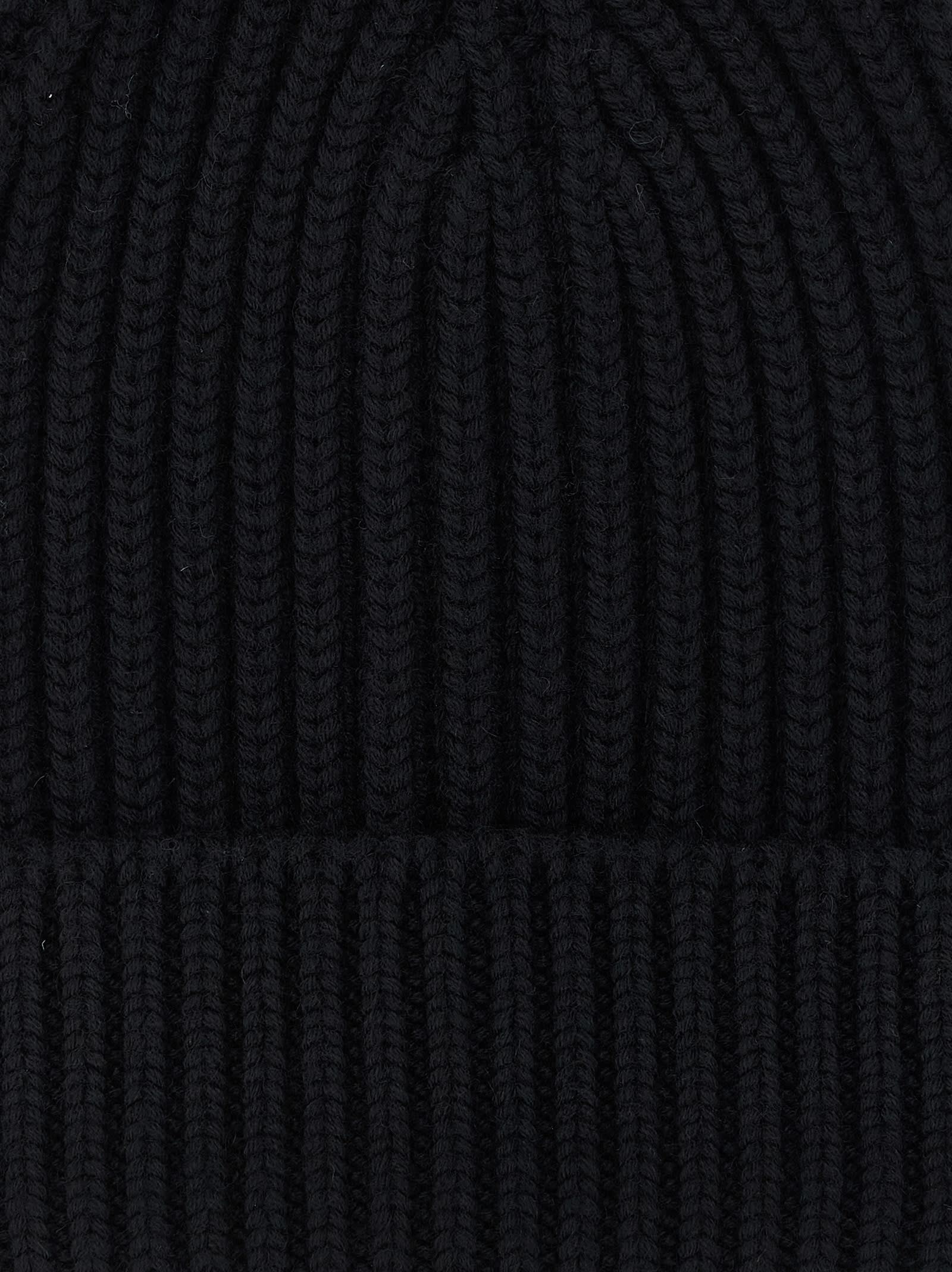 Dolce & Gabbana Wool Beanie Hats Black In Black
