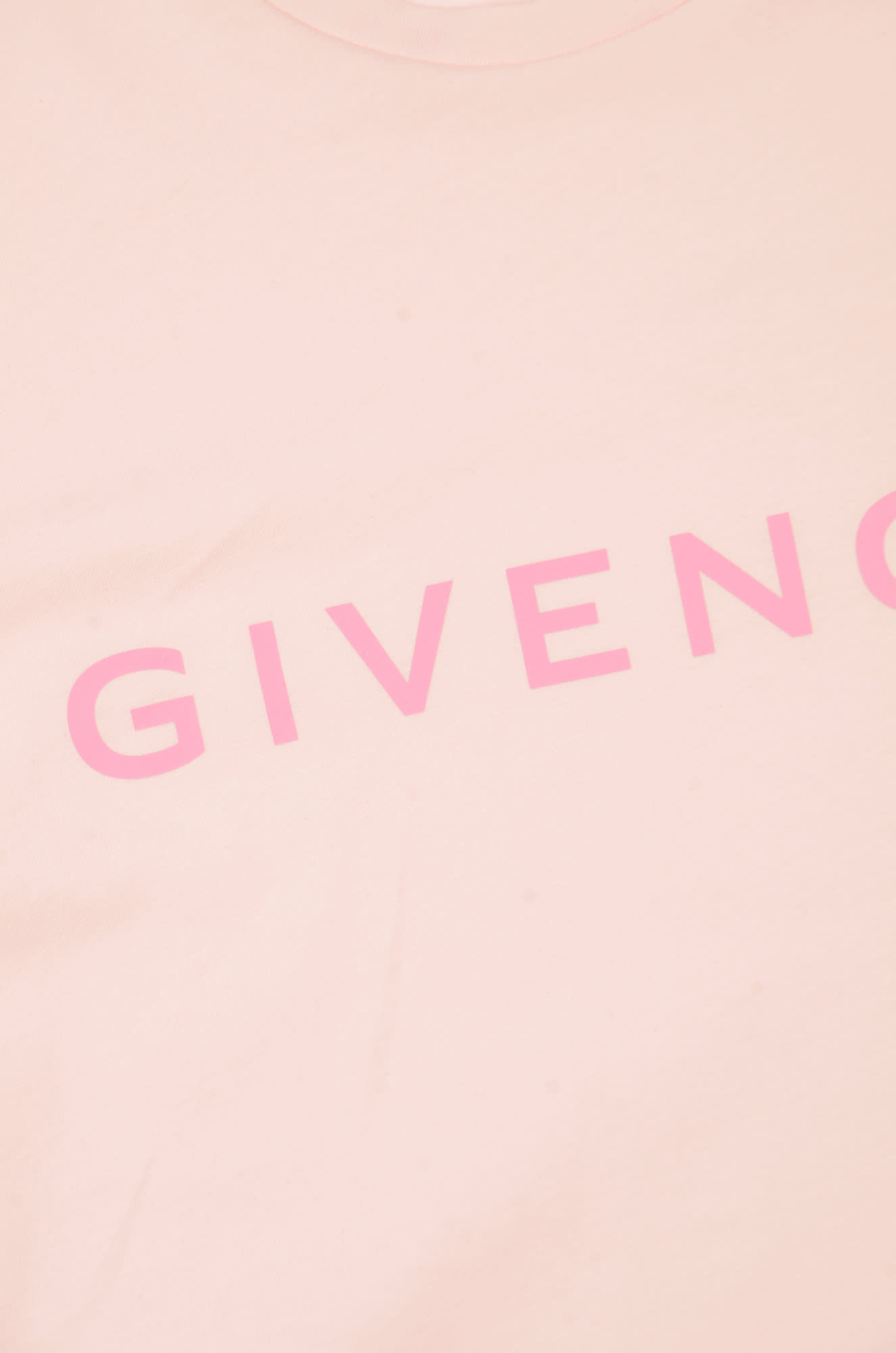 Shop Givenchy Logo Print Regular T-shirt In Pink