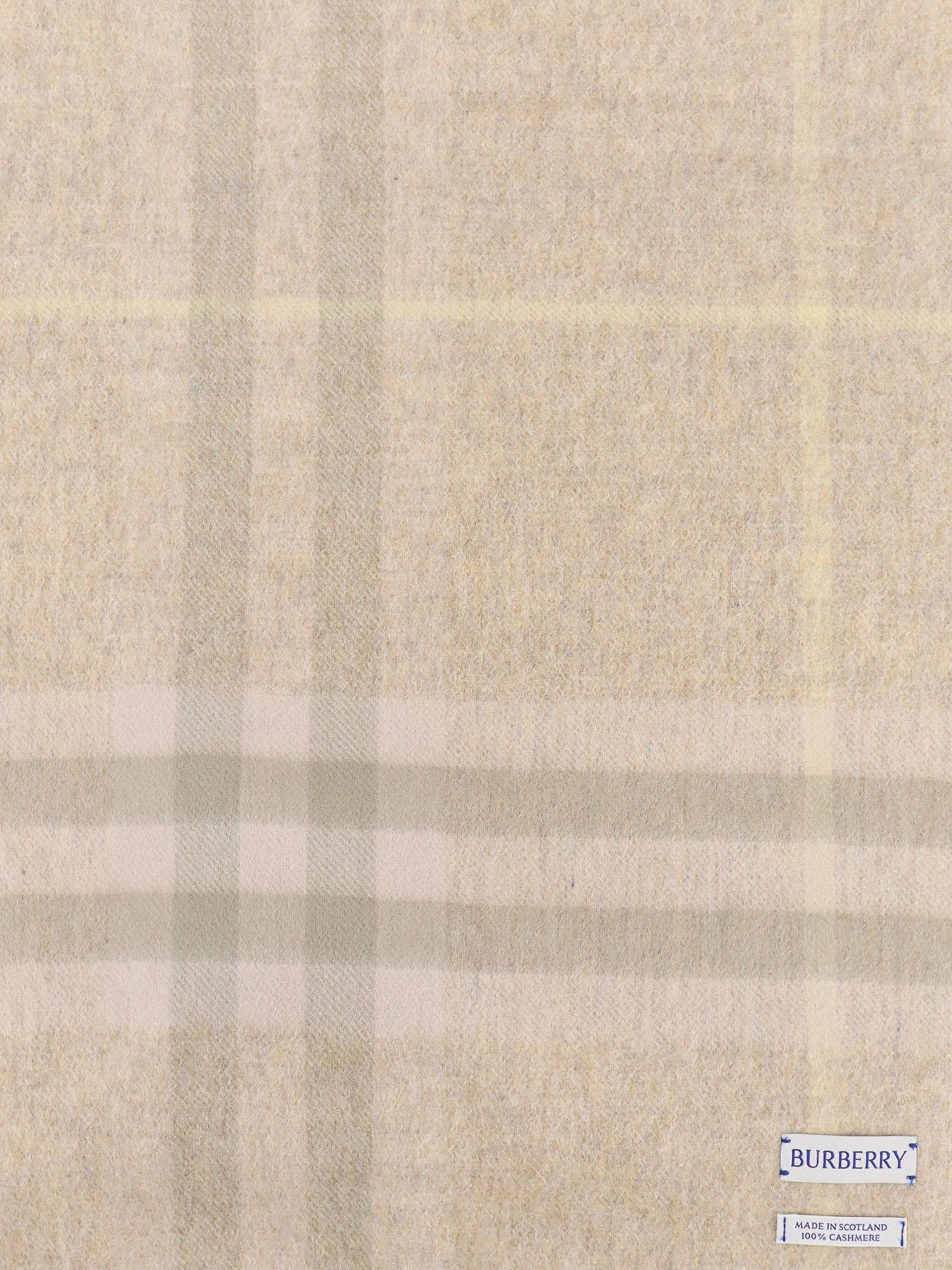 Shop Burberry Scarf In Beige