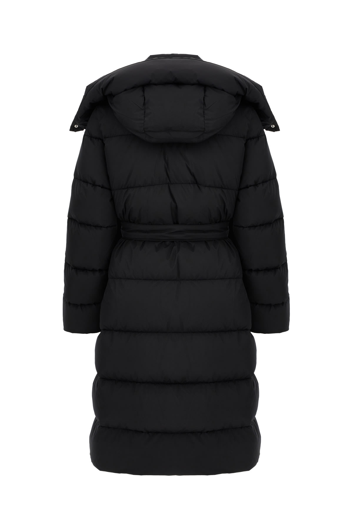 Shop Sportmax Black Polyester Down Jacket In Nero