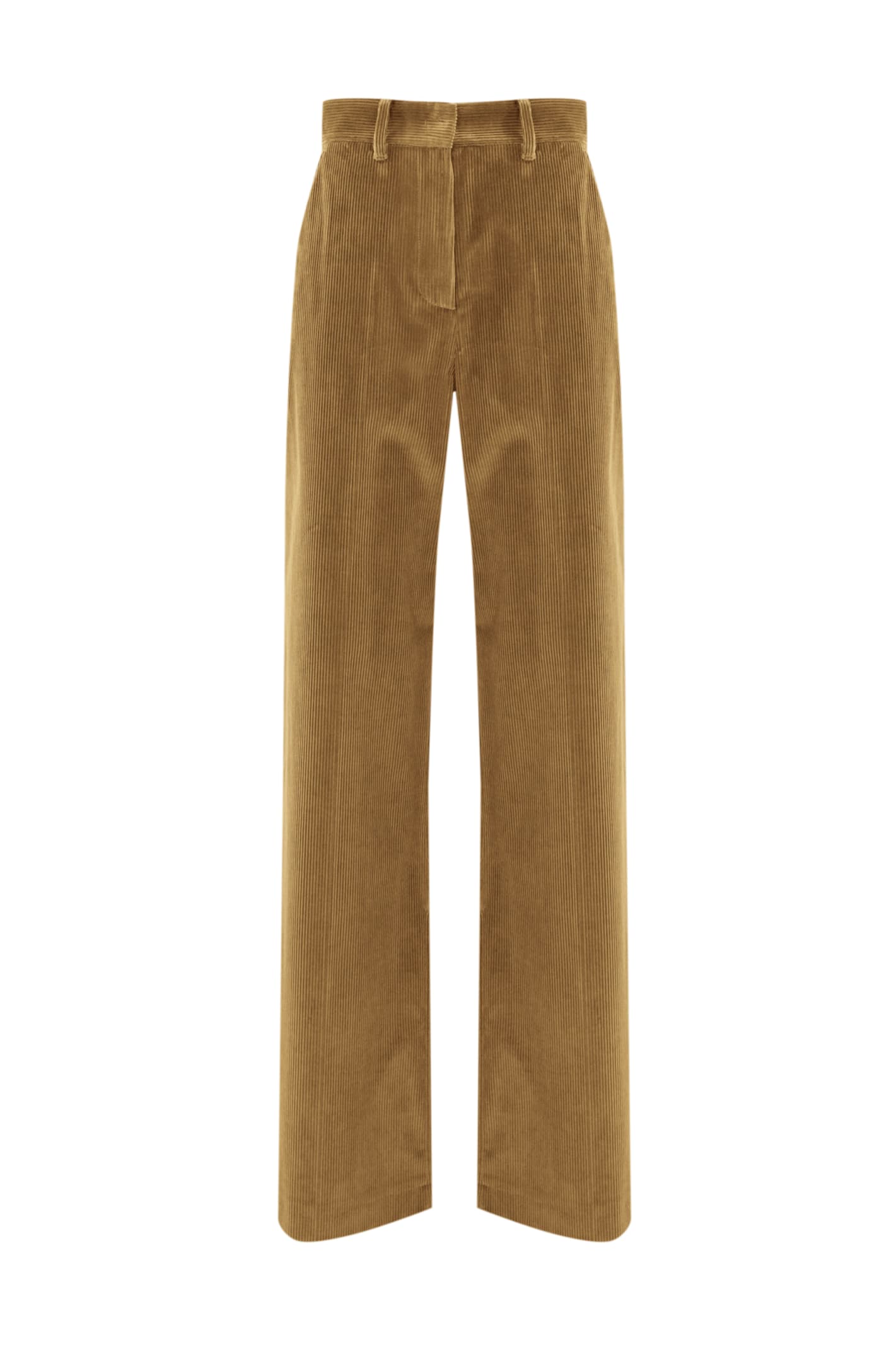 Shop Weekend Max Mara Marruca Corduroy Trousers In Velvet In Cammello