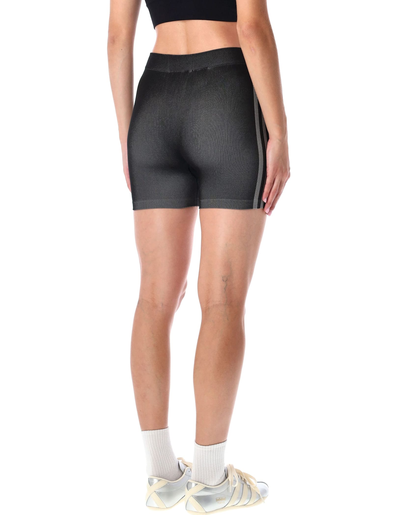 Adidas Originals Seamless Booty Shorts Black In Gray