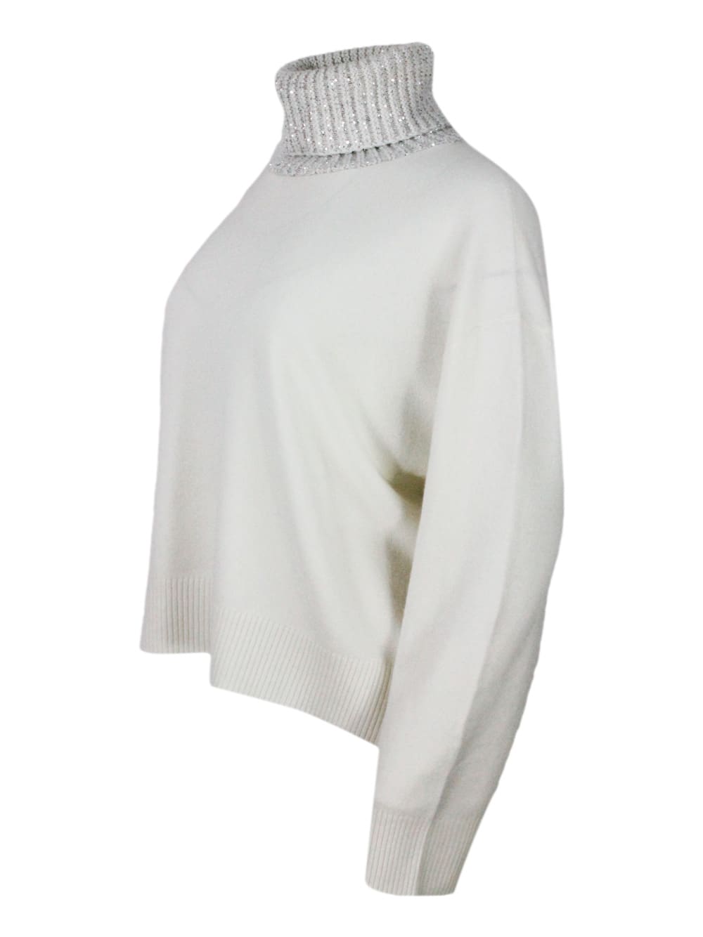 Shop Fabiana Filippi Sweater In White