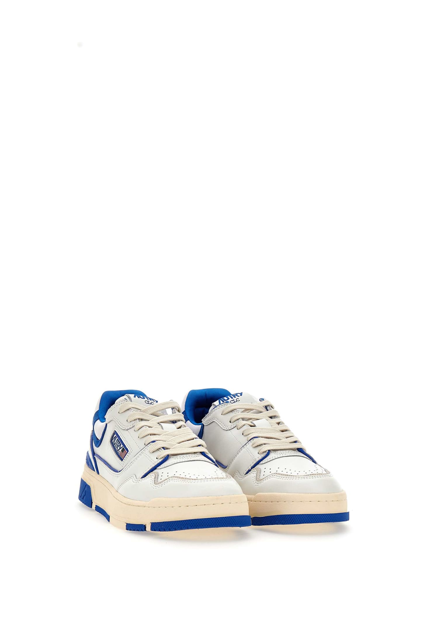 Shop Autry Mm06 Sneakers In White-blue