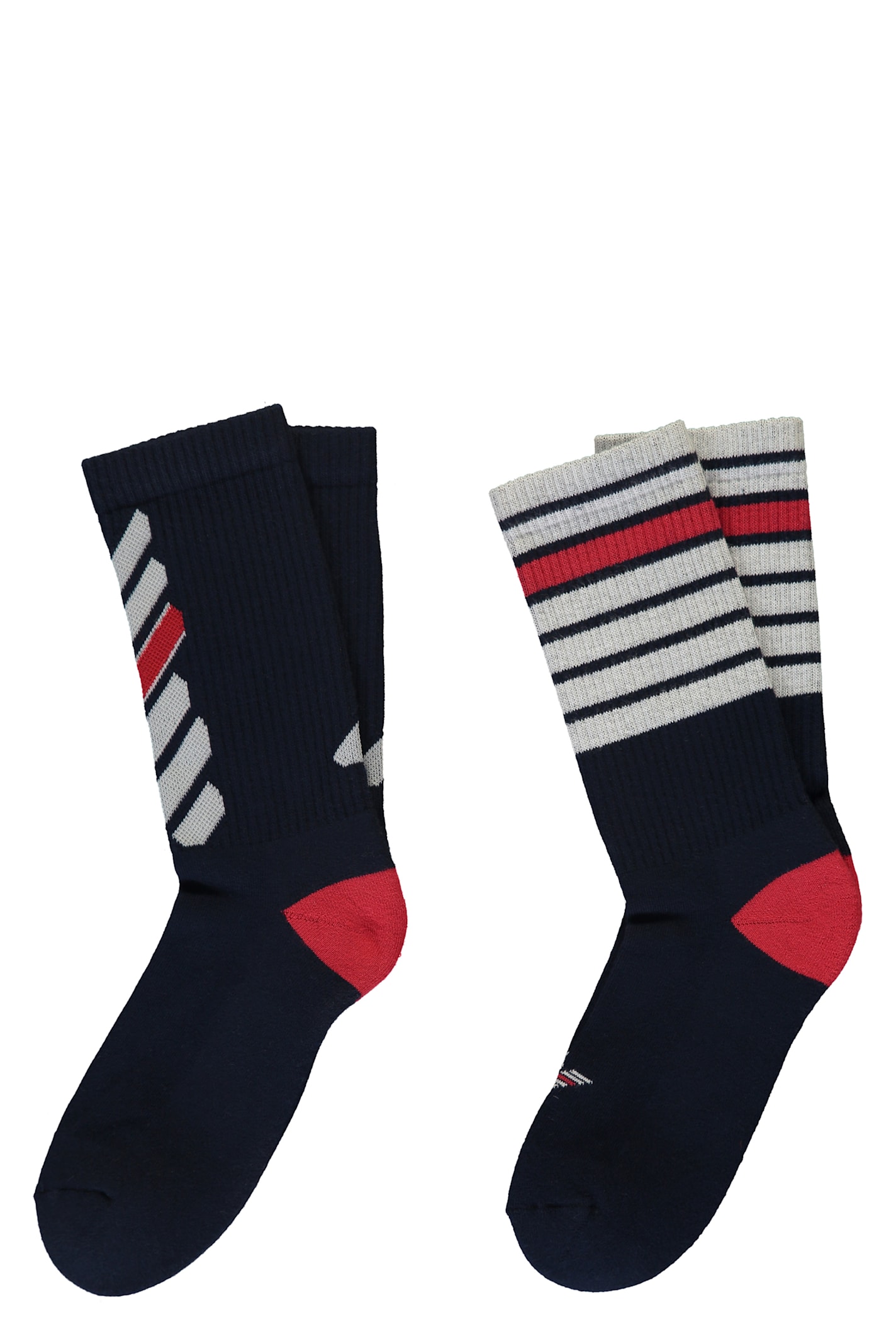 Emporio Armani Set Of Two Socks In Blue