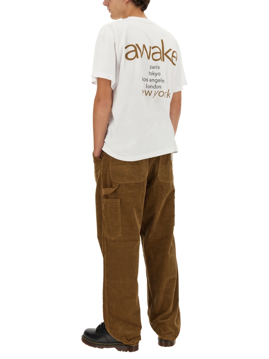Shop Awake Ny T-shirt With Logo In White