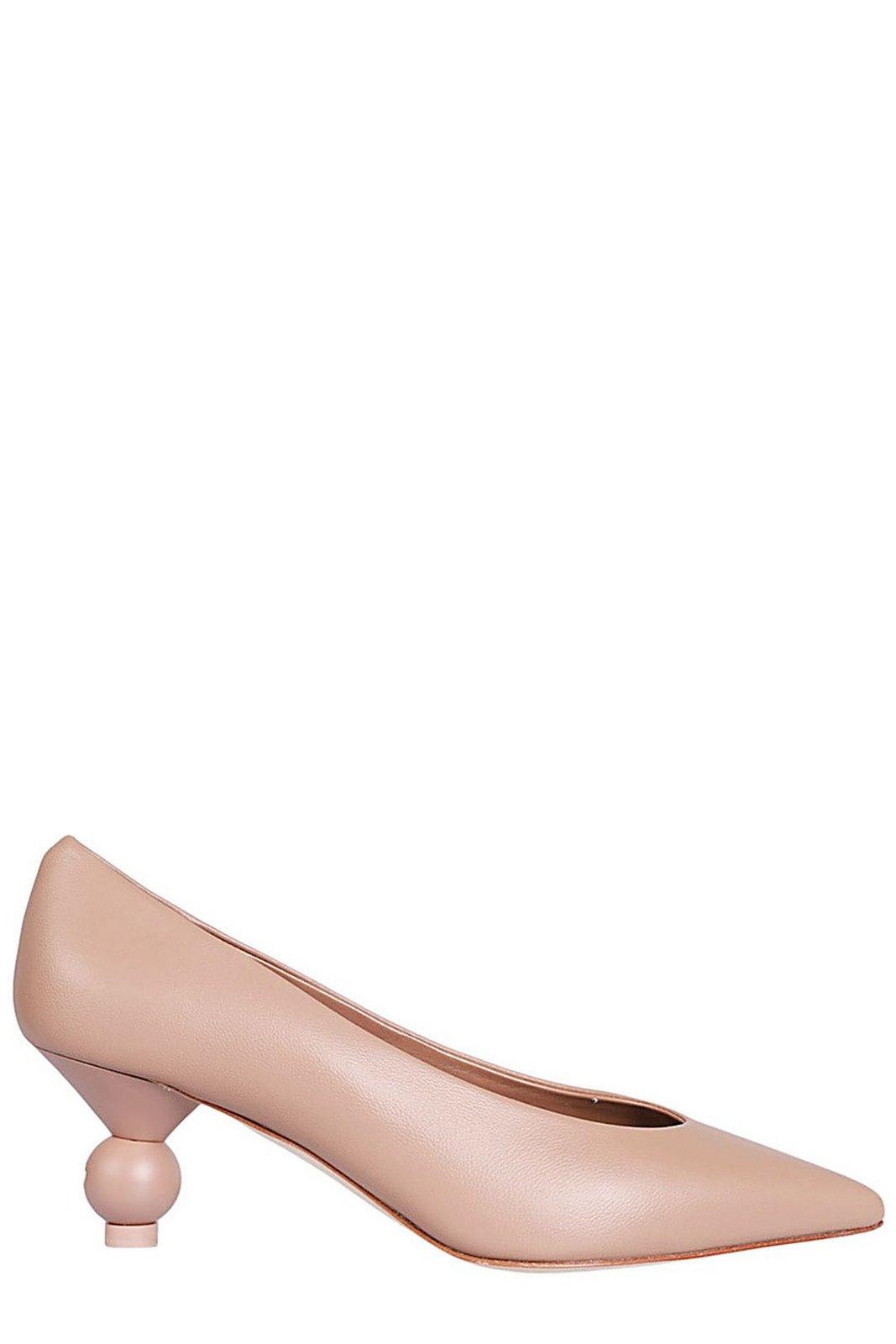 Weekend Max Mara Pointed Toe Slip-on Pumps In White