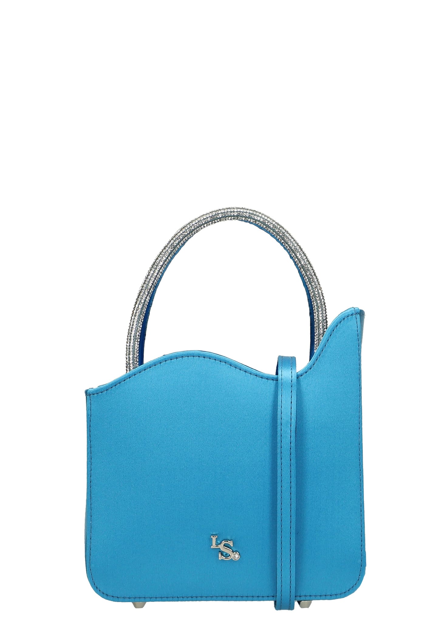 Le Silla Ivy Hand Bag In Cyan Leather