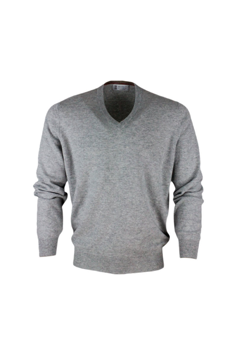 Shop Brunello Cucinelli Sweater In Grey