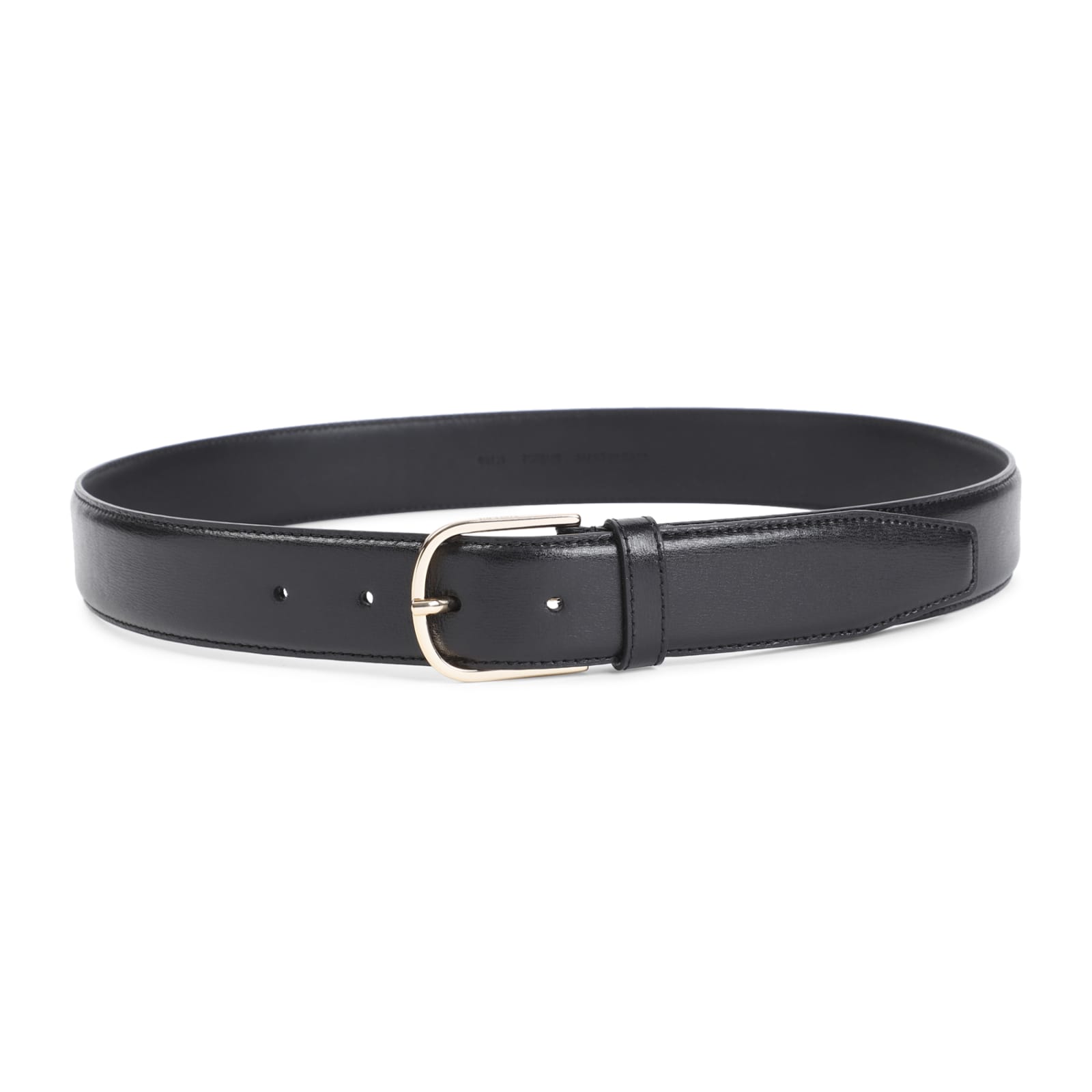 Shop Totême Wide Trouser Belt In Black