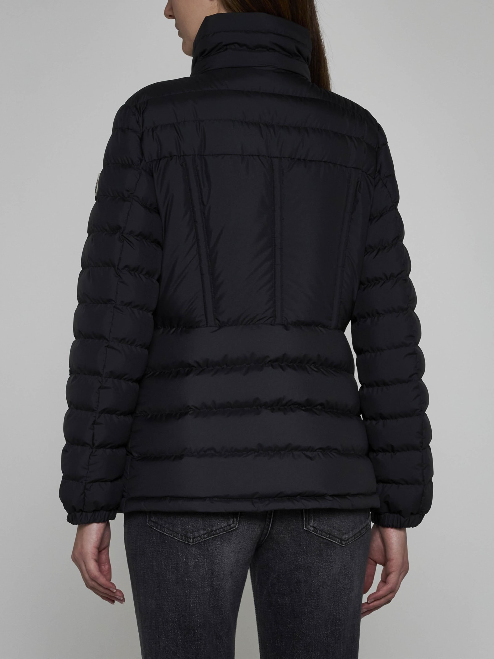 Shop Moncler Abderos Quilted Nylon Down Jacket In Black