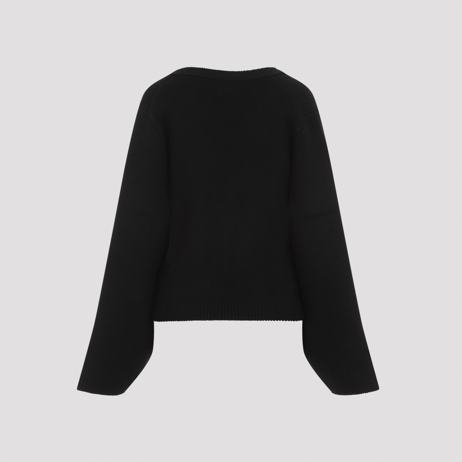 Khaite Scarlet Cardigan In Cashmere In Black