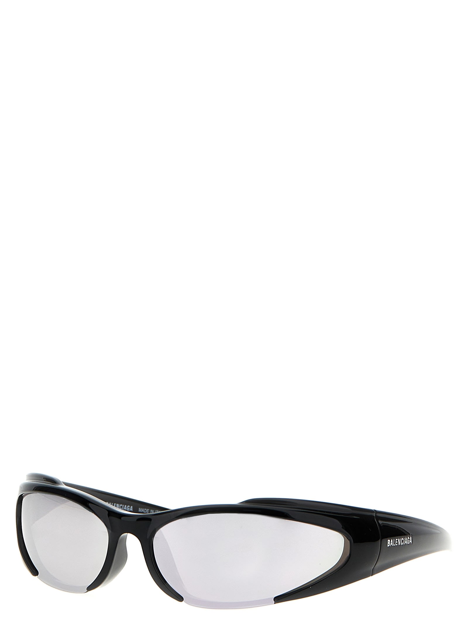 Balenciaga Reverse Xpander Rectangle-frame Sunglasses In Black