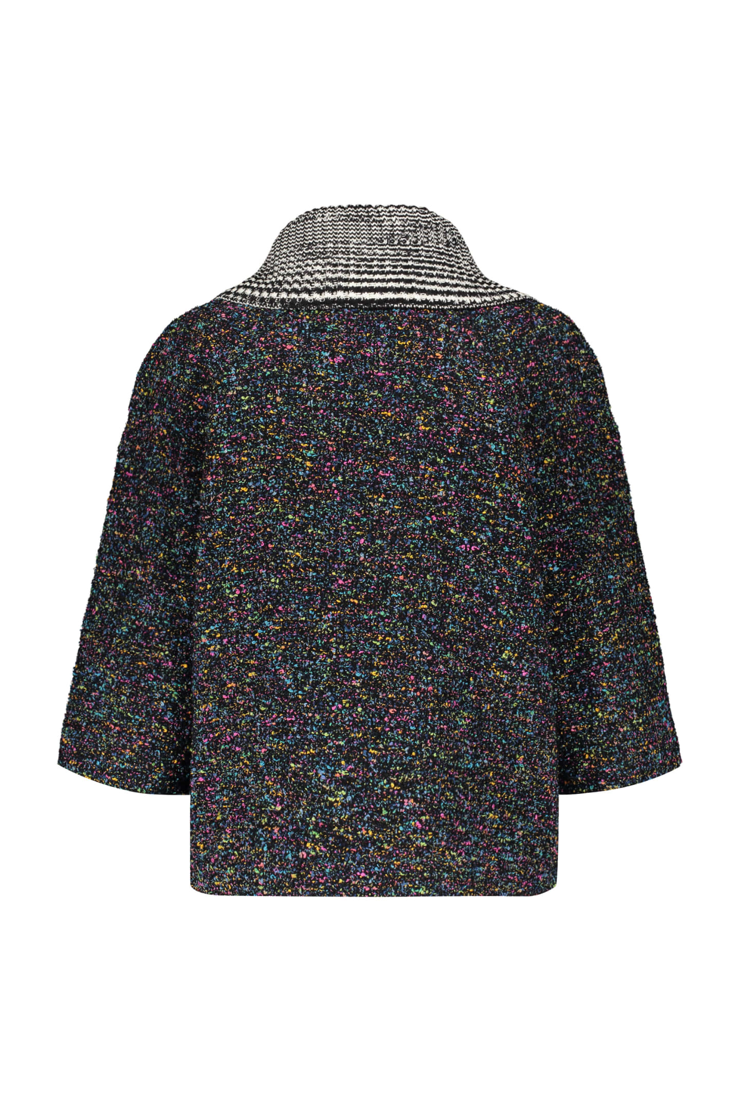 Shop Missoni Wool-cotton Blend Blazer In Multicolor