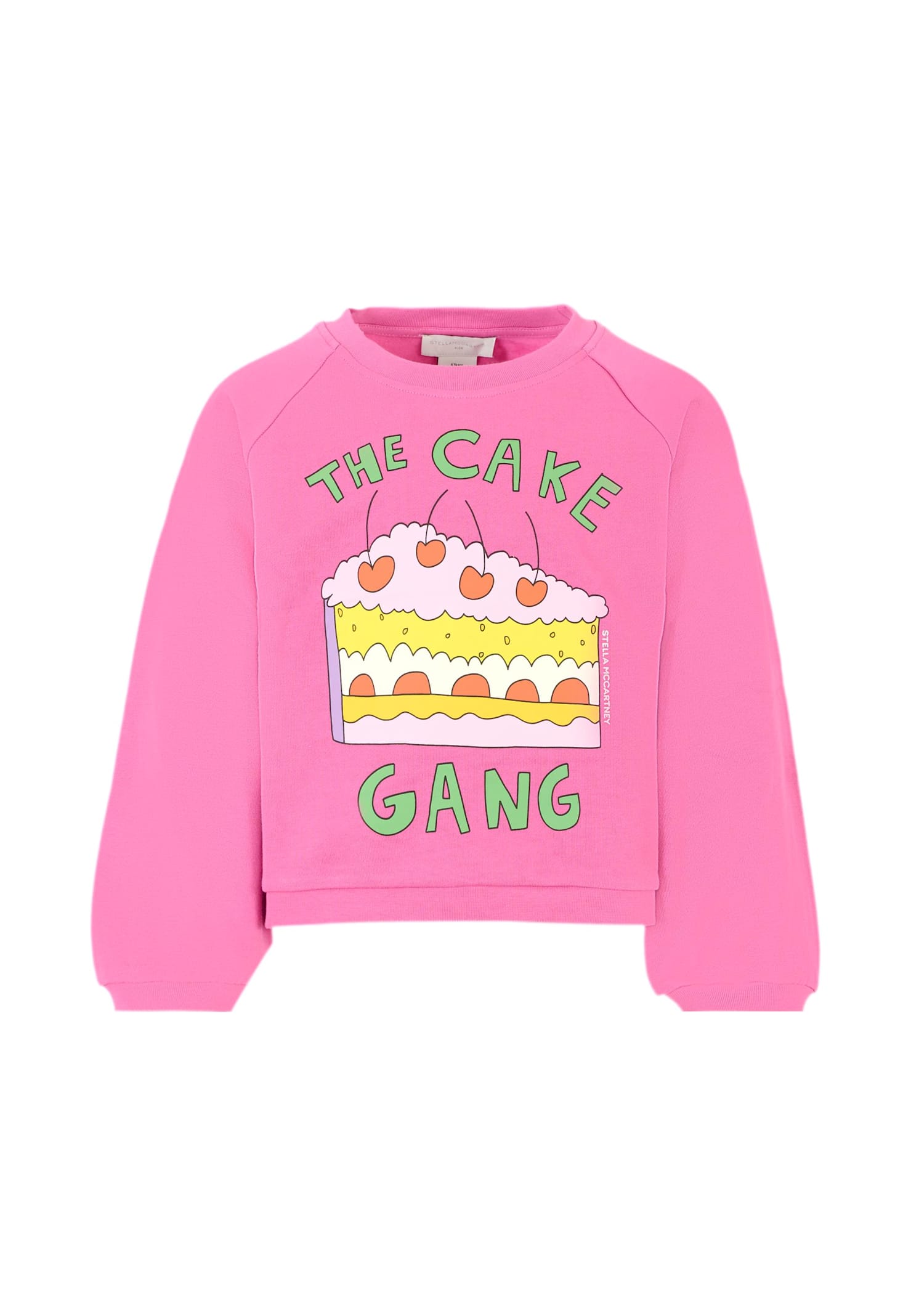 Stella Mccartney Purple Sweatshirt For Girl With Cake Print In Purple