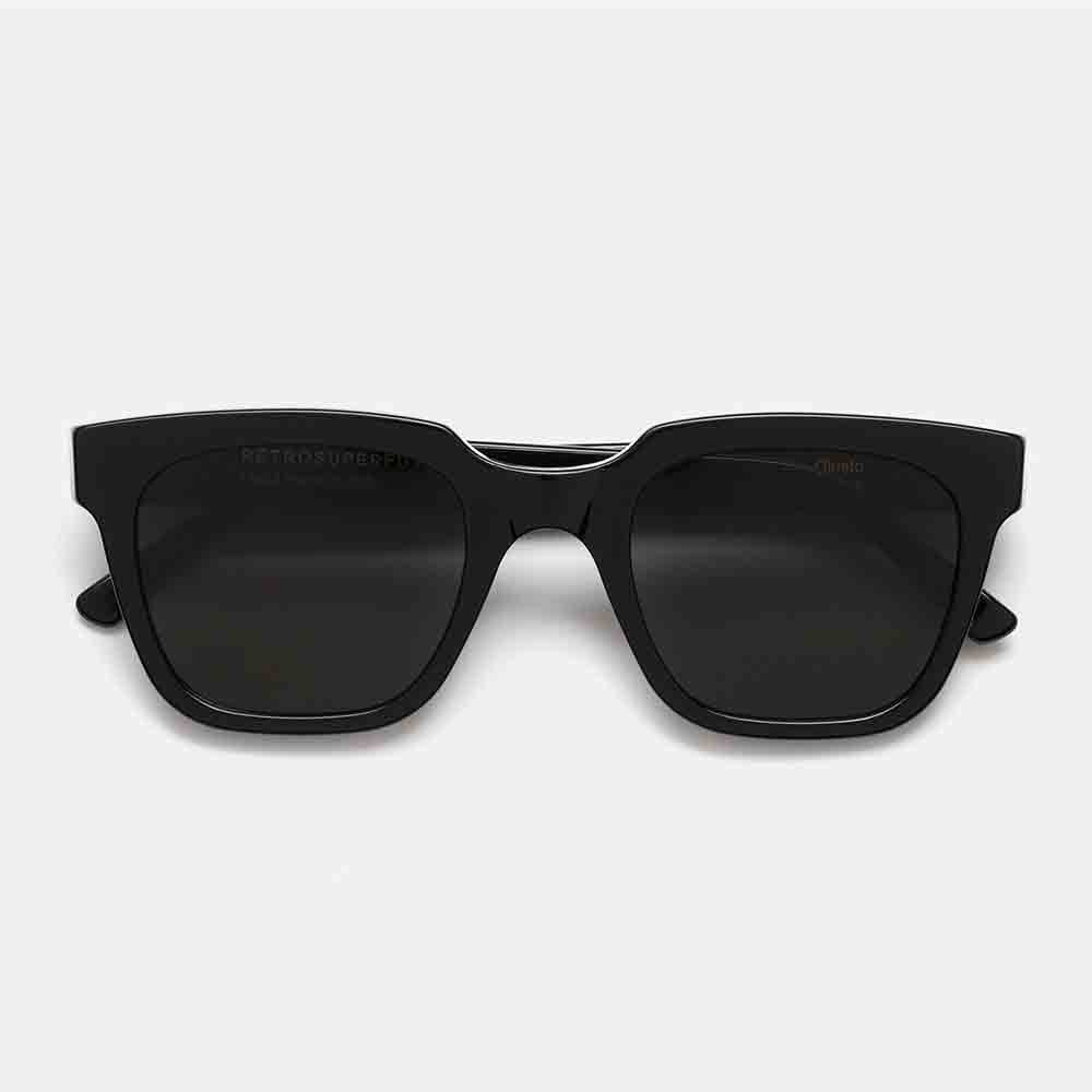 Shop Retrosuperfuture Sunglasses In Nero/grigio