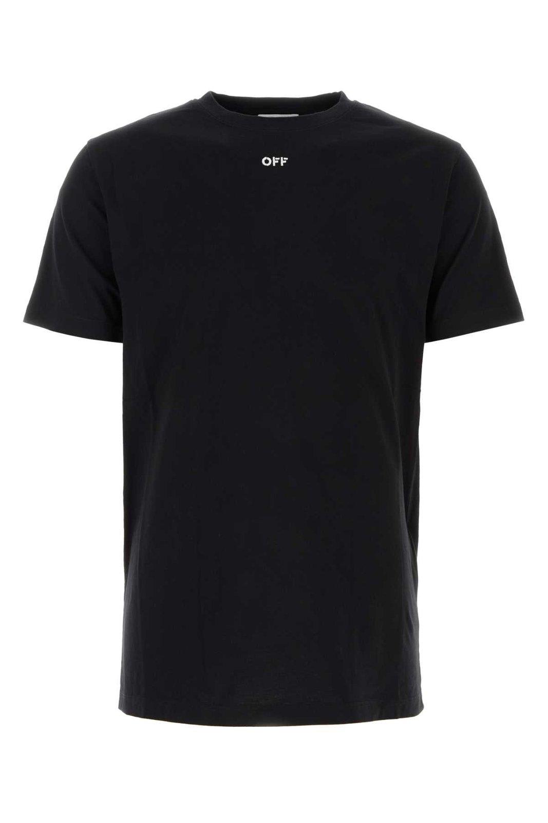 Shop Off-white Arrow Printed Crewneck T-shirt In Black
