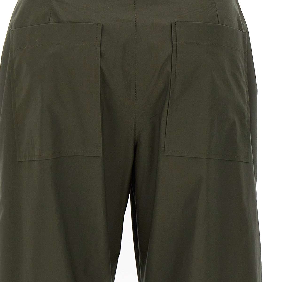 P.a.r.o.s.h Cotton Pants In Verde Militare