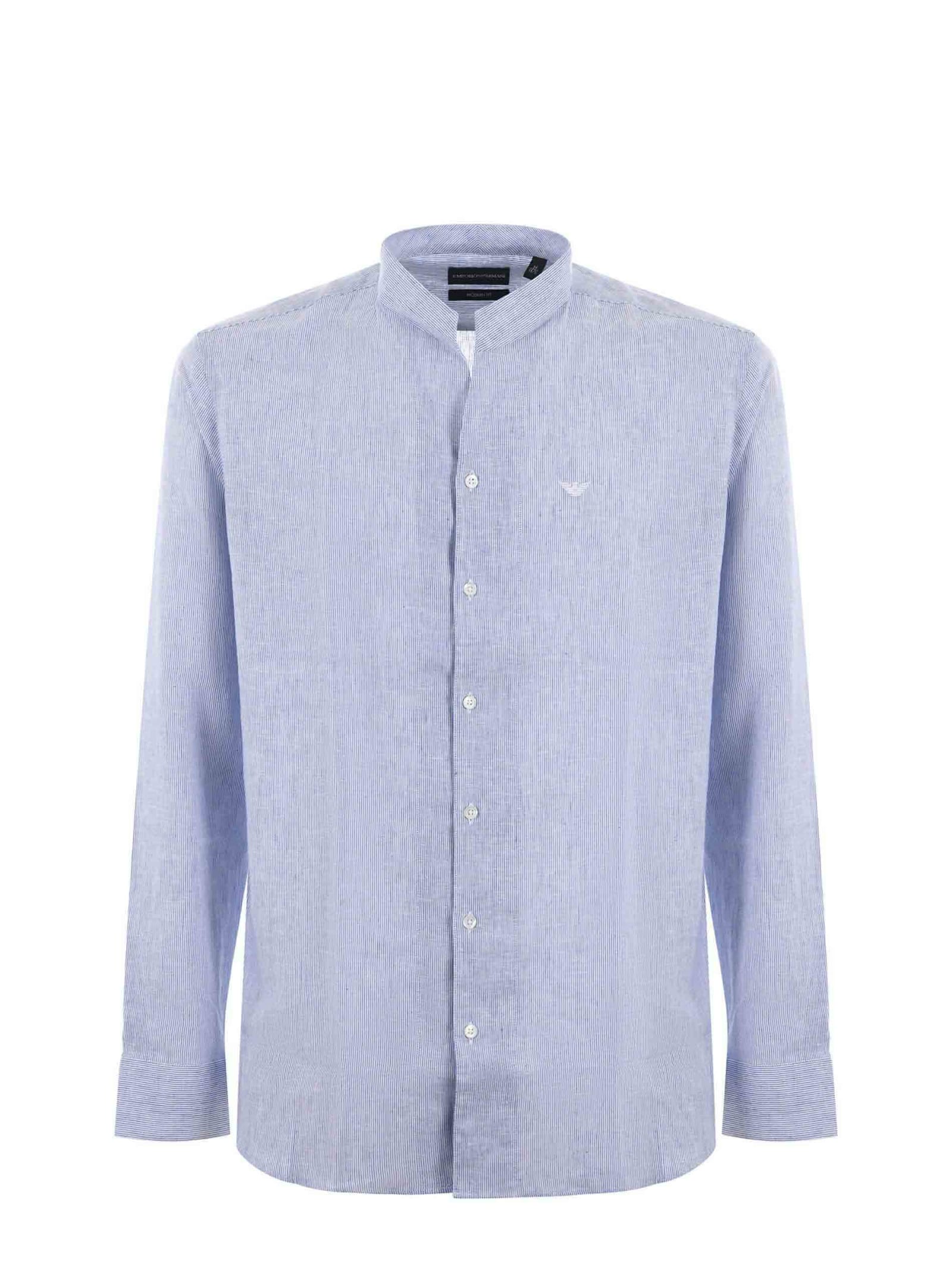 Shop Emporio Armani Shirt In Azzurro