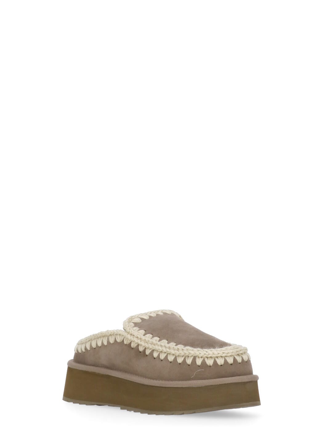 Shop Mou Clog Eskimo Platform Sabot In Grey