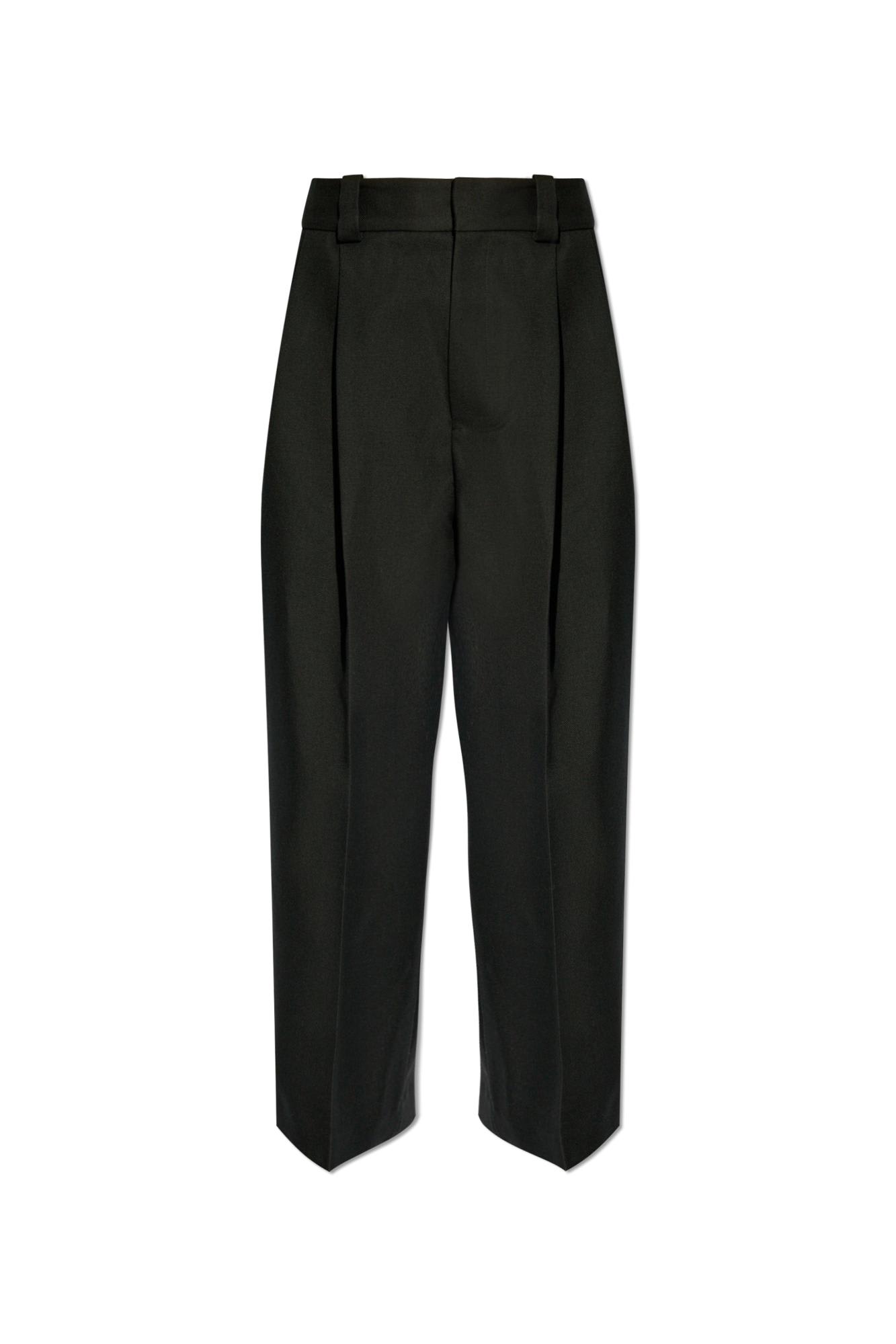 Shop Jacquemus Pants Marzio In Black