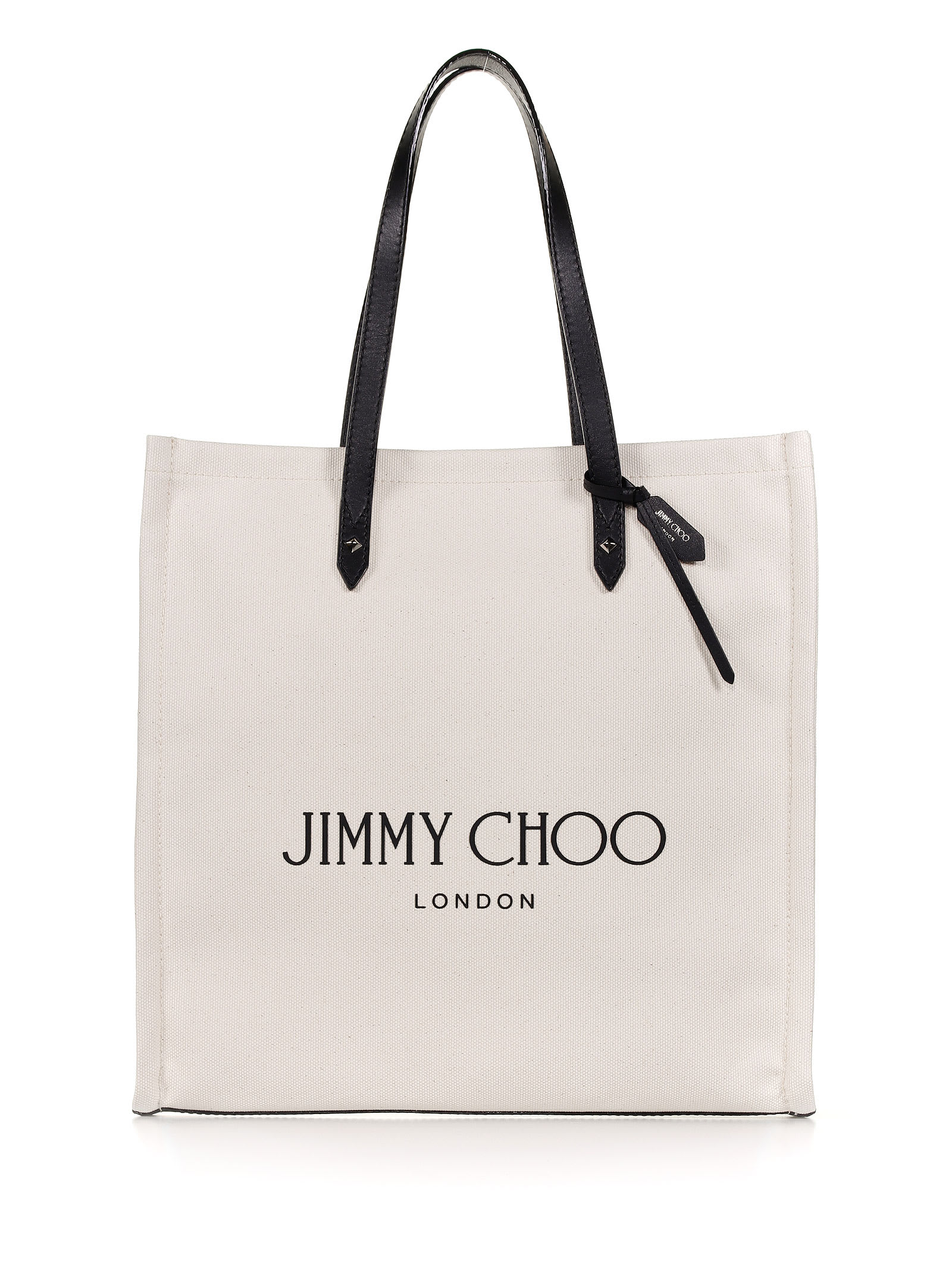 Jimmy Choo Jimmy Choo Canvas Logo Tote Bag