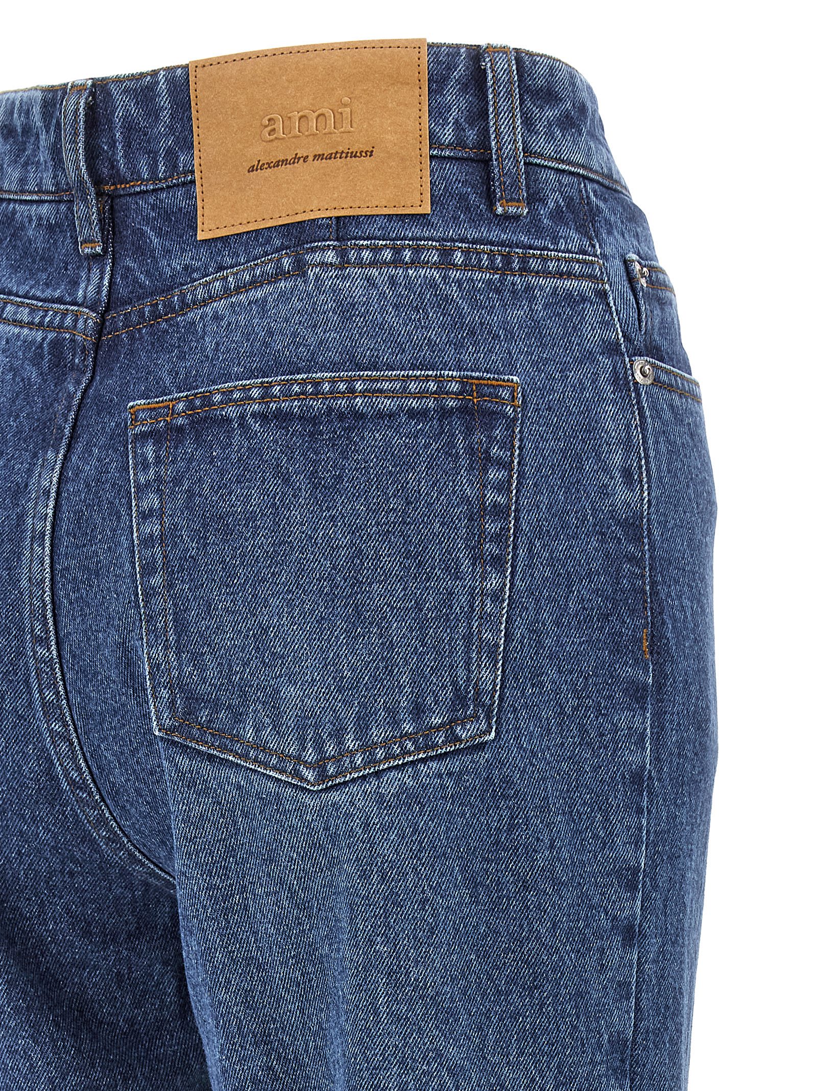 Shop Ami Alexandre Mattiussi Flared Jeans In Blue