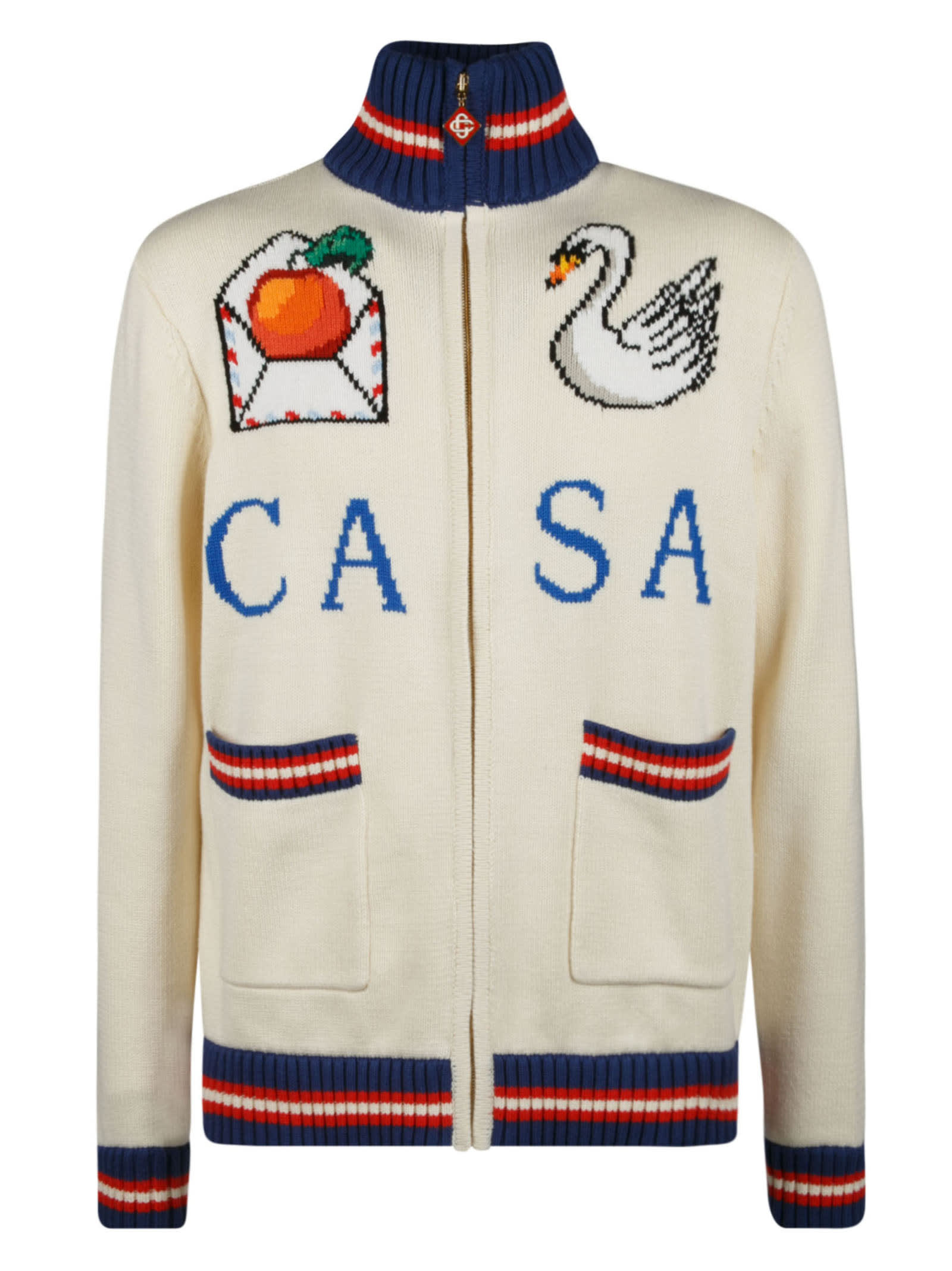 Casablanca Casa Swan Zip-up Jacket