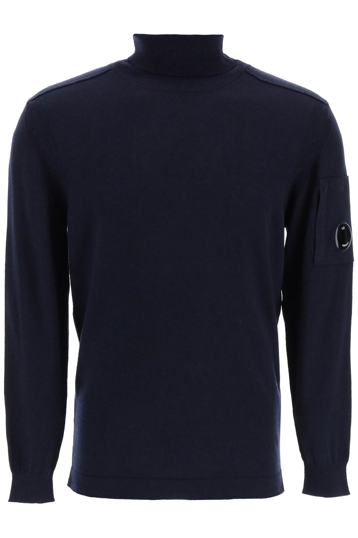 cp company turtle neck lens fleece knit