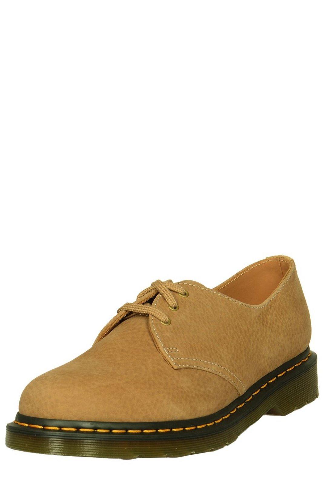 Shop Dr. Martens' 1461 Lace-up Oxford Shoes In Savannah Tan Tumbled Nubuck
