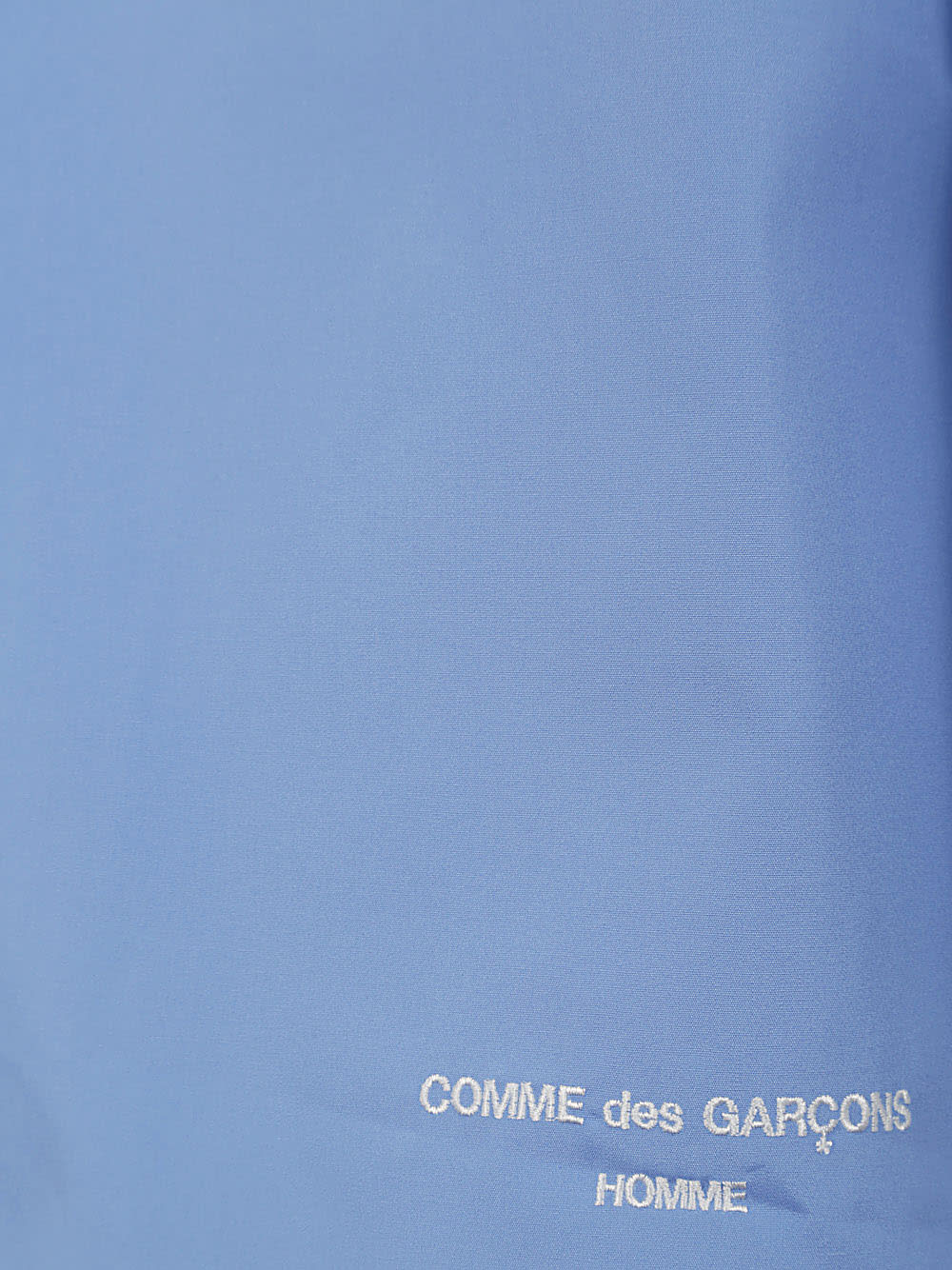 Shop Comme Des Garçons Homme Deux Iconic Cotton Shirt With Logo In Sax