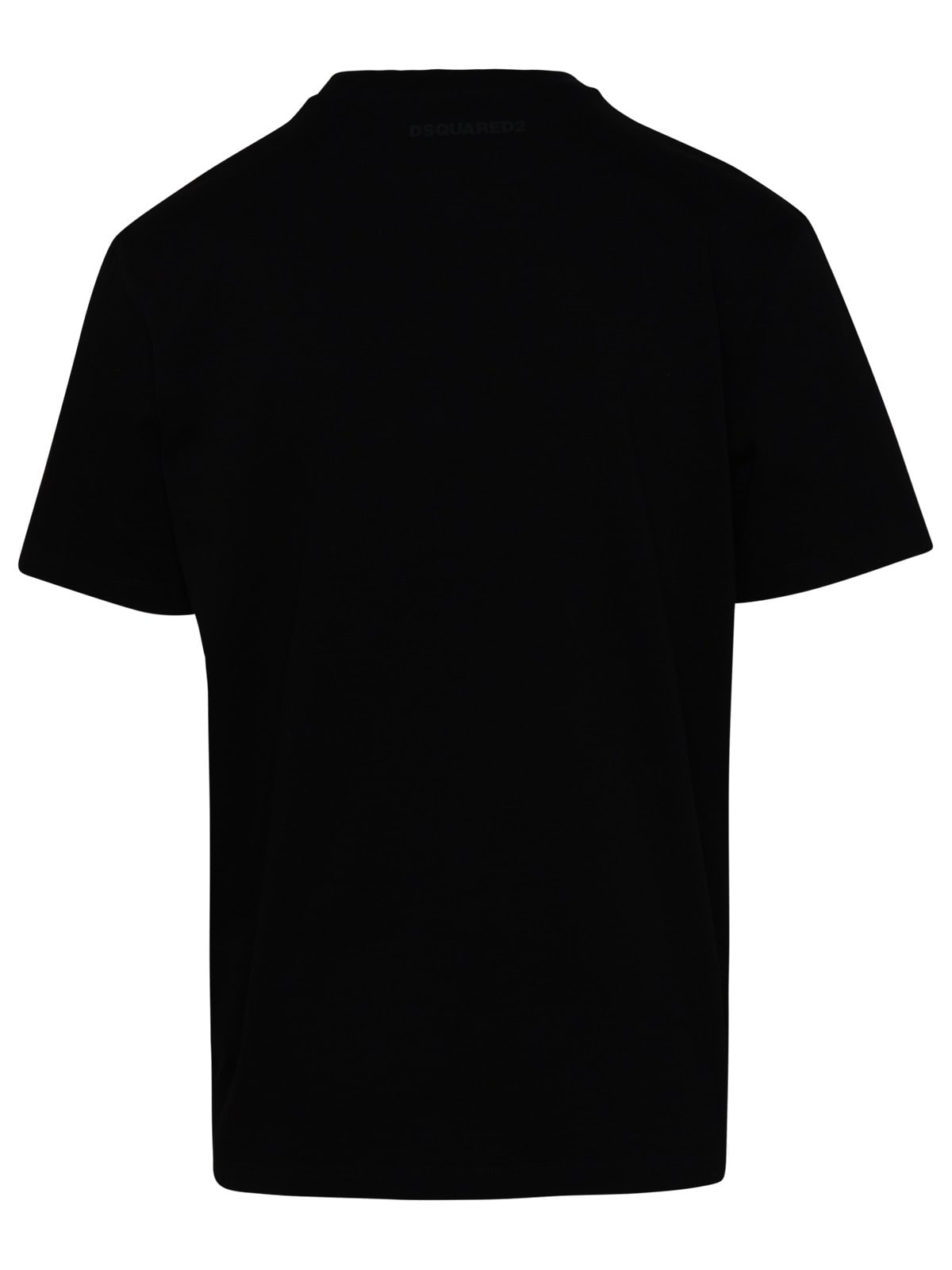 Shop Dsquared2 Black Cotton T-shirt In Nero