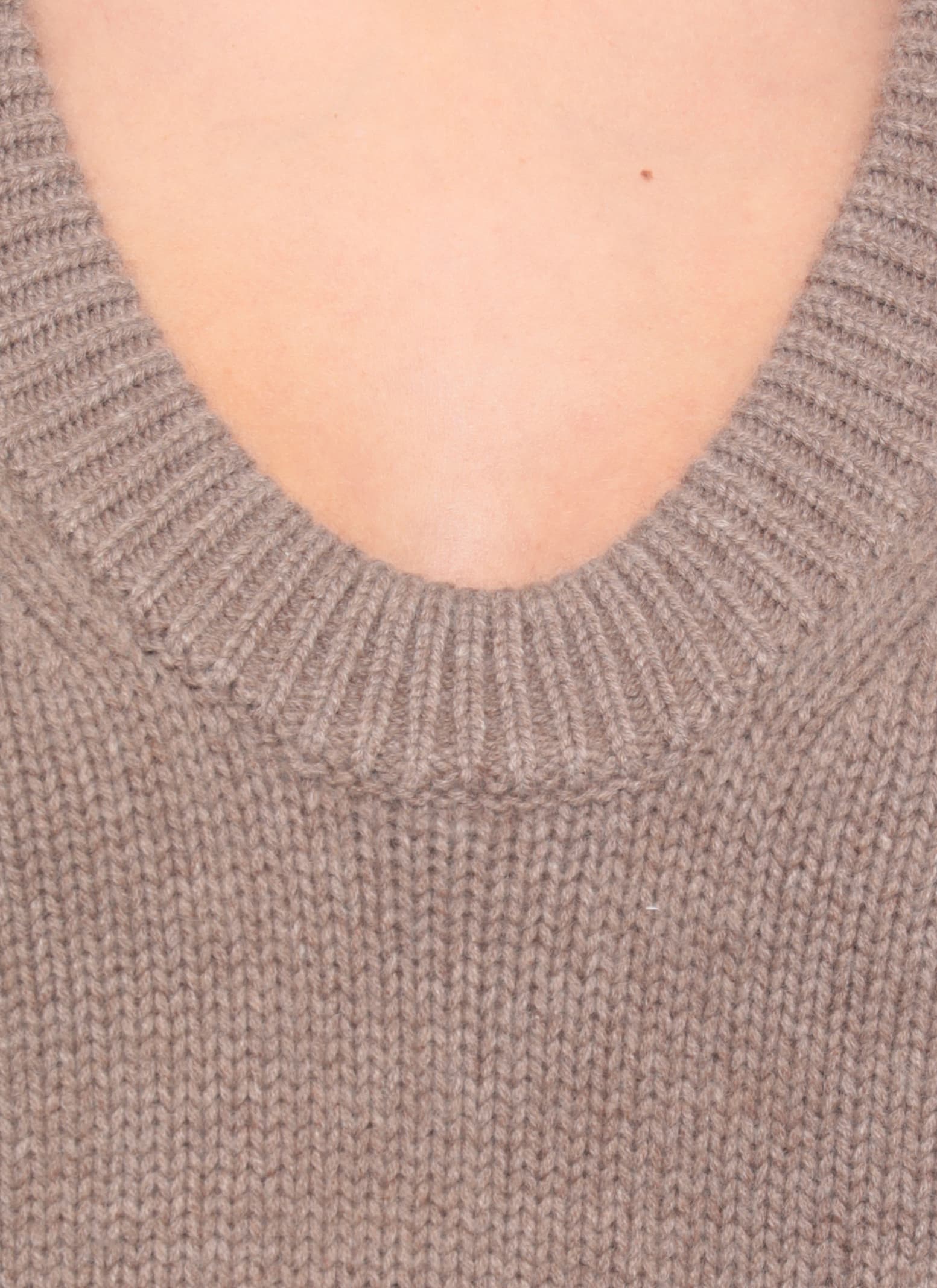 Loulou Studio Relaxed Fit Wool Sweater V-neck In Brown