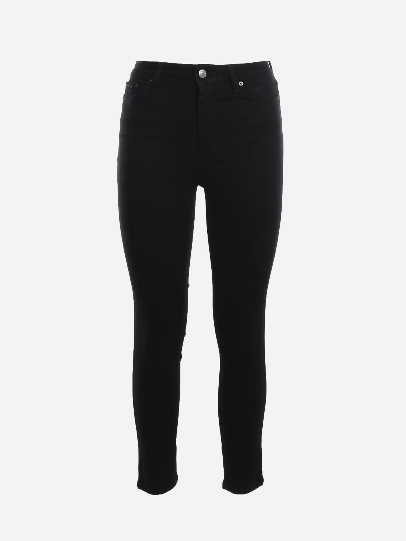 Acne Studios Skinny Fit Peg Jeans In Stretch Cotton