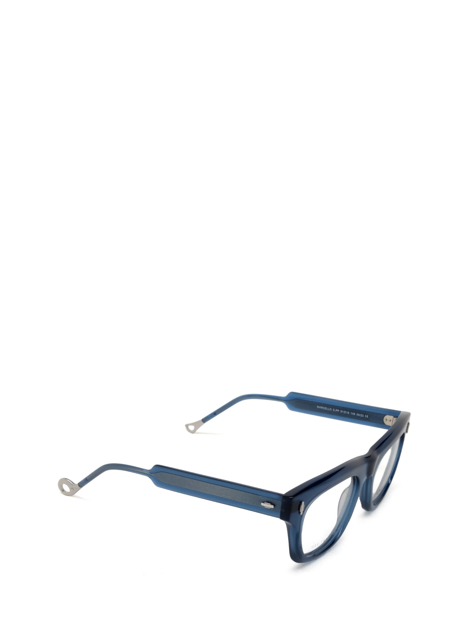 Shop Eyepetizer Marcello Transparent Blue Glasses
