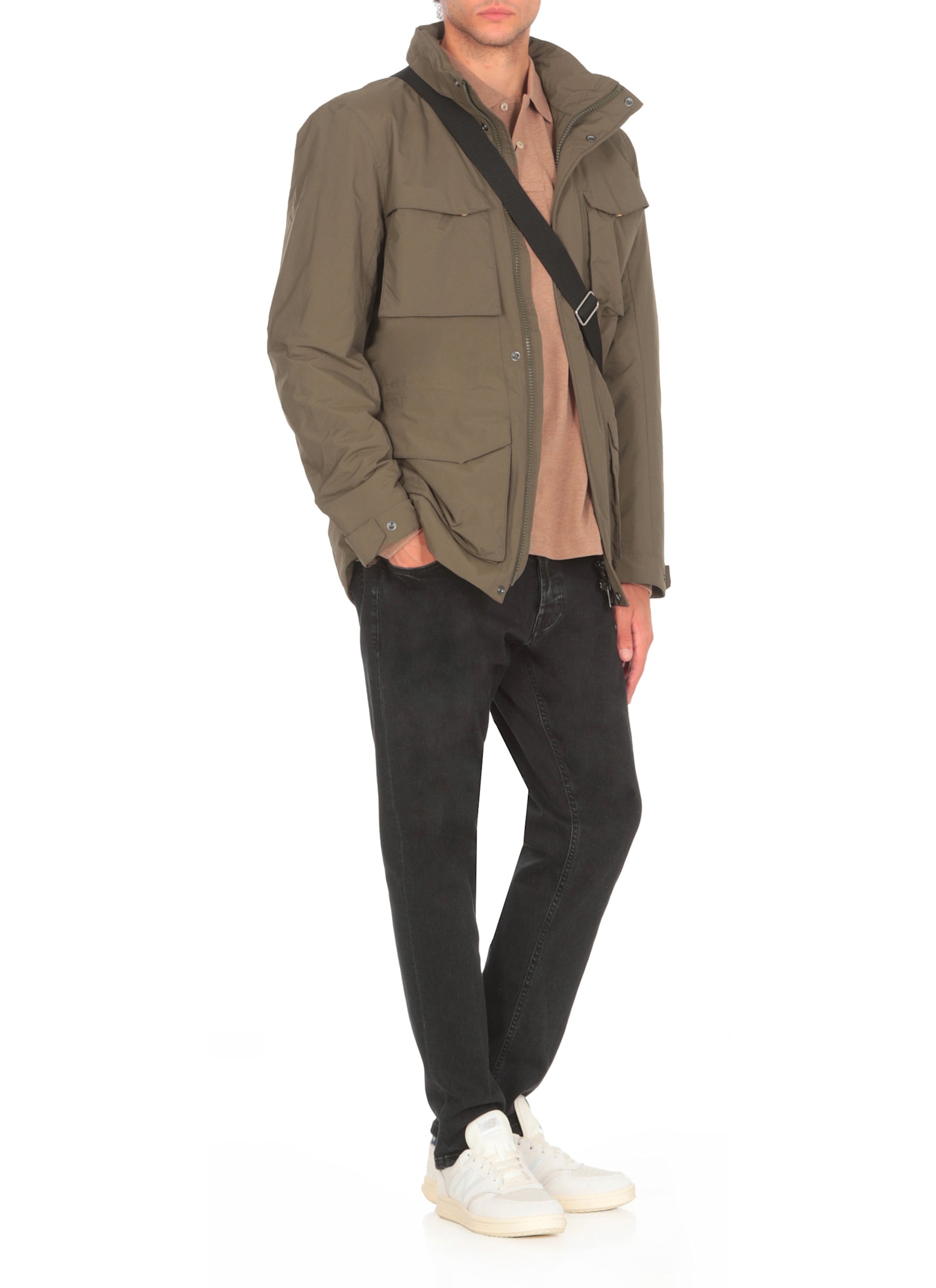 Shop K-way Manphy Ottoman Jacket In Green