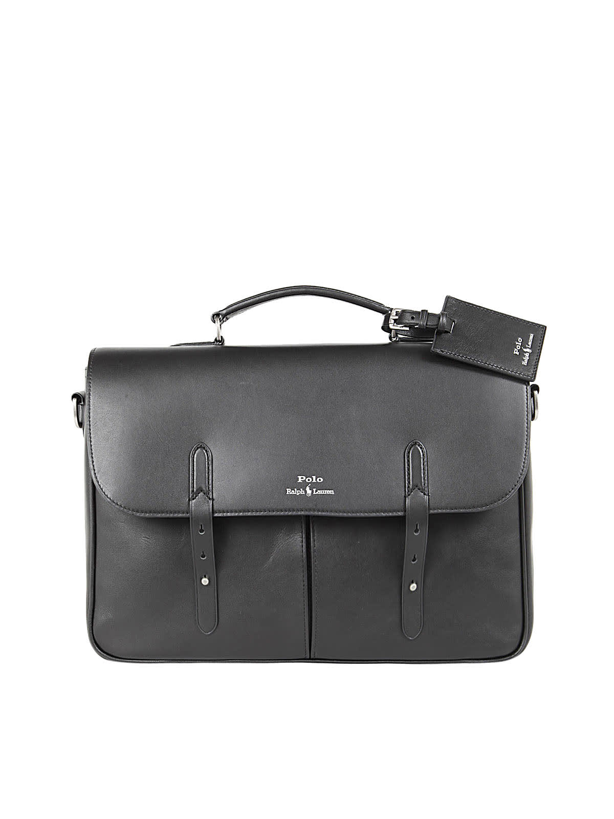 Polo Ralph Lauren Messenger Canvas Bag In Black