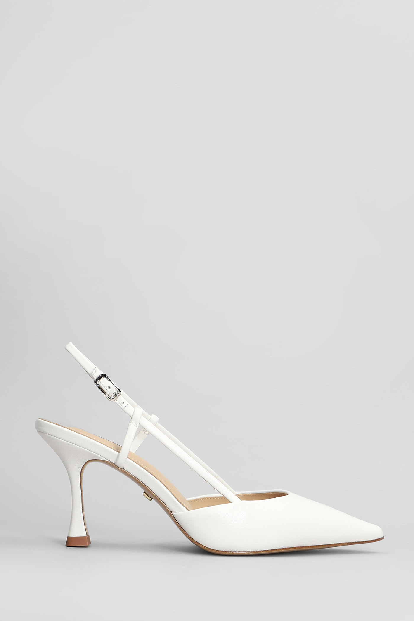 Lola Cruz Carmen Pump 85 Pumps In White Leather In White
