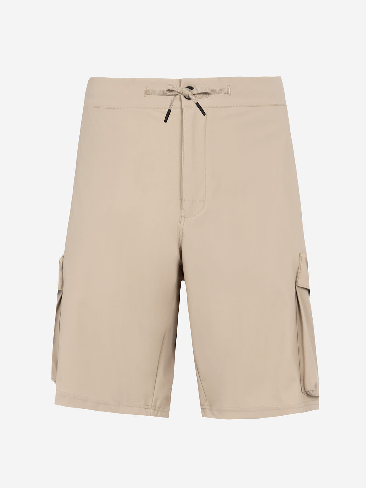 Mc2 Saint Barth Man Beige Bermuda Shorts Deck In White