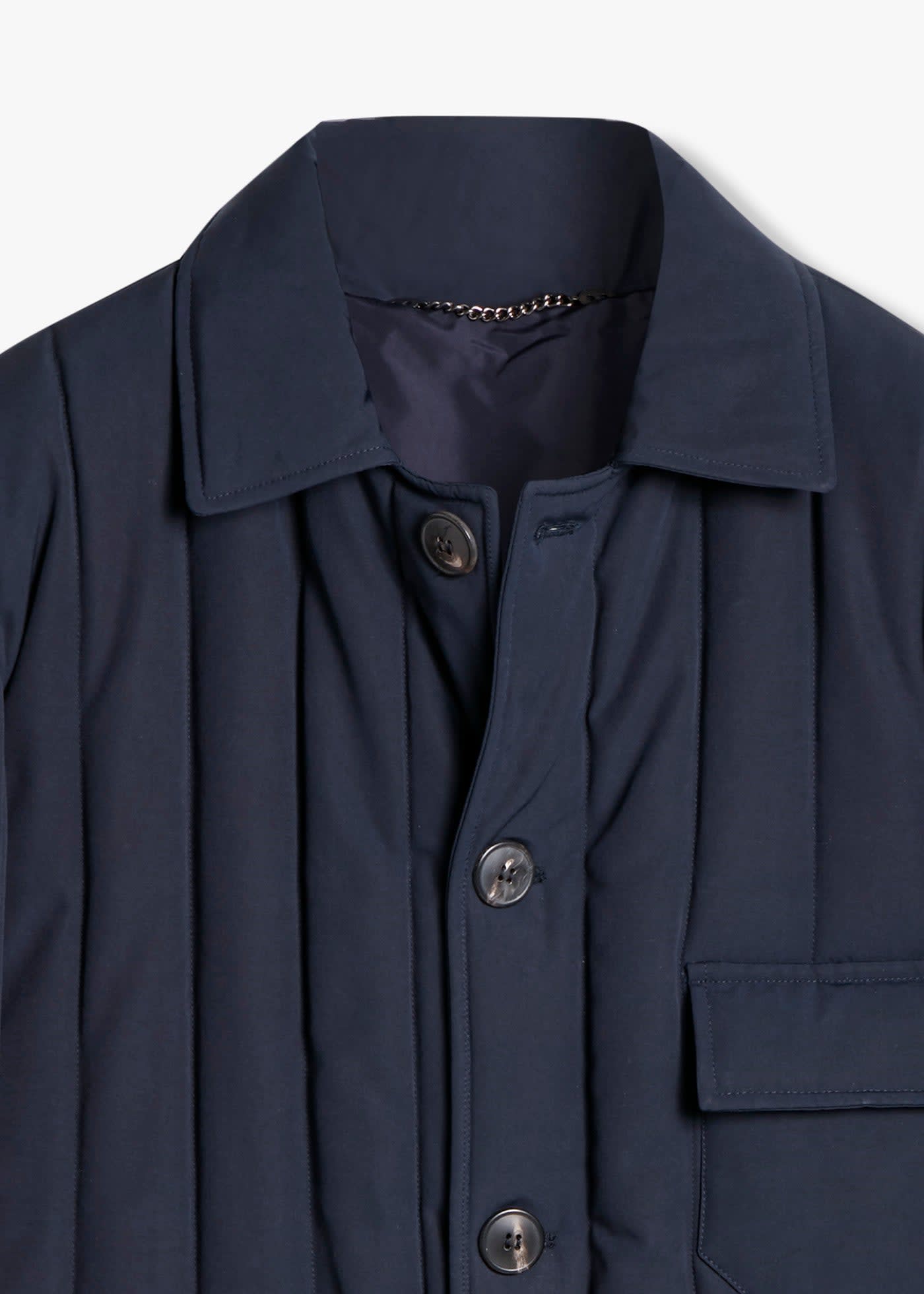 Doppiaa Aaderbale Nylon Padded Jacket In Blue