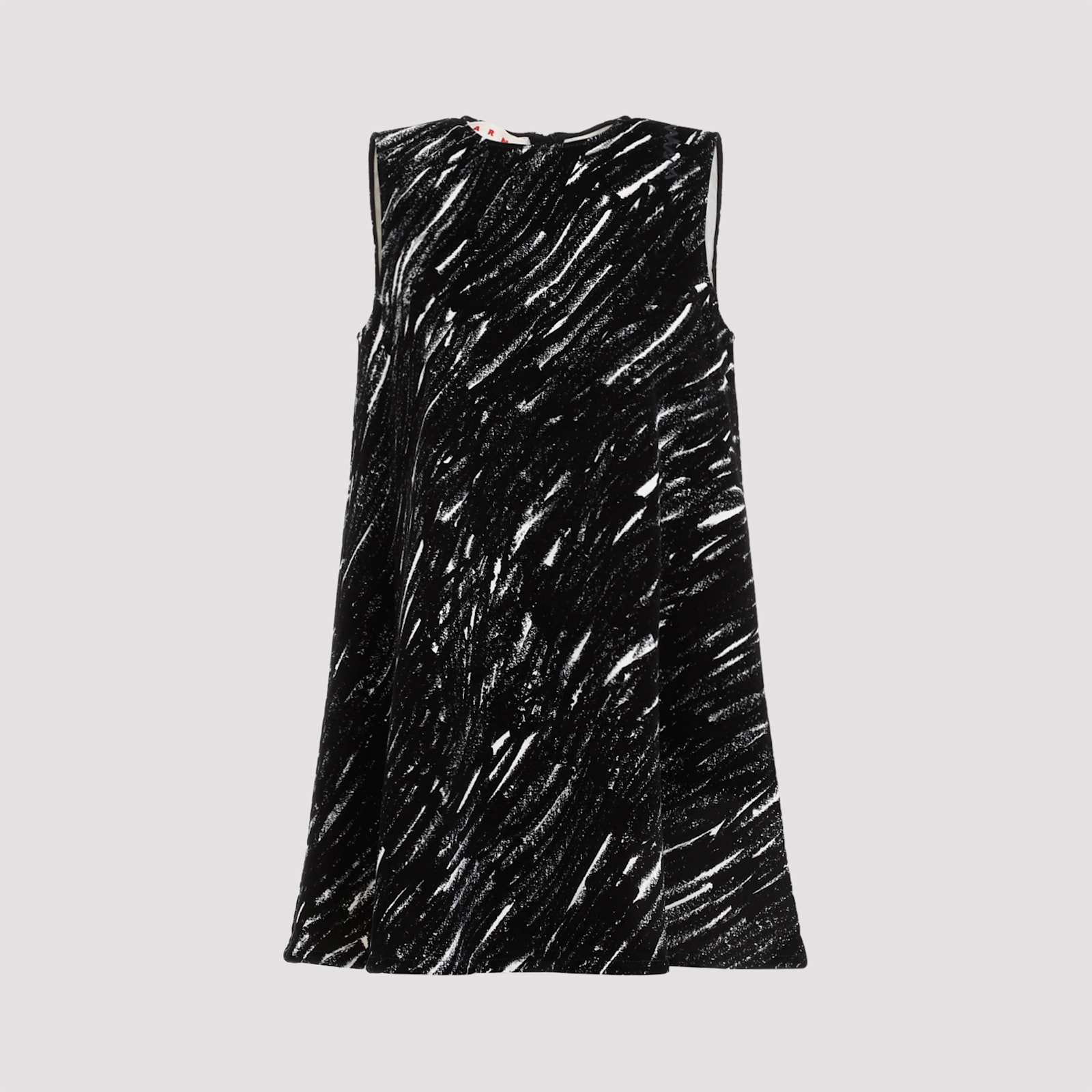 Shop Marni Cotton Mini Dress In Black